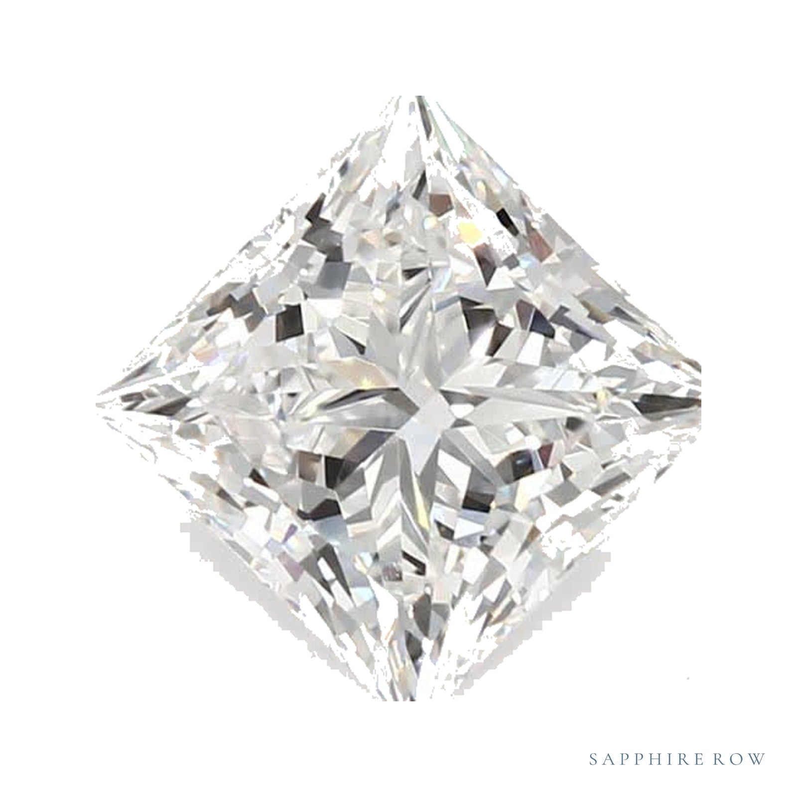 2.08 ct lab-grown diamond, square cut | Sapphire Row · cut4