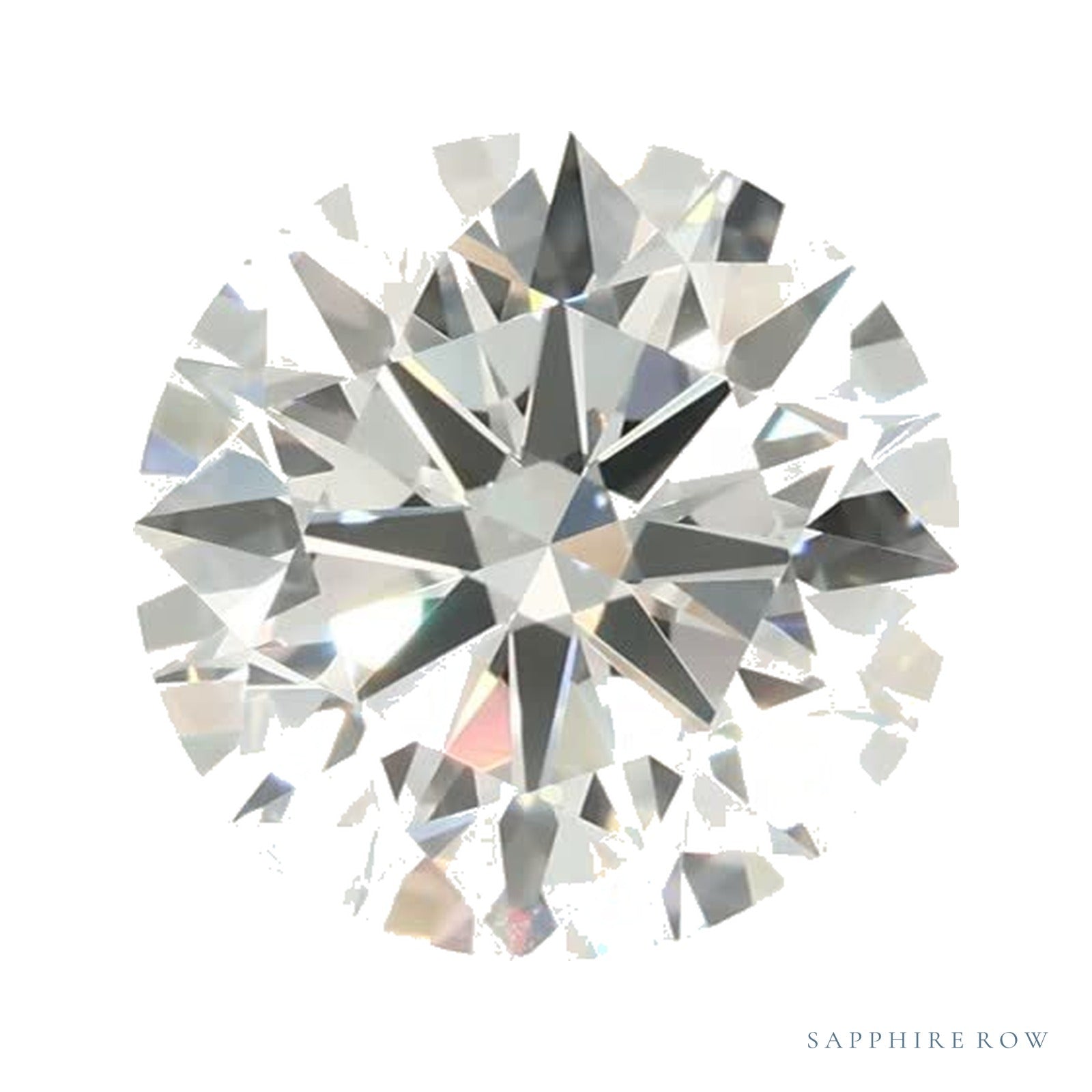 2.08 ct lab-grown diamond, round cut | Sapphire Row · cut4