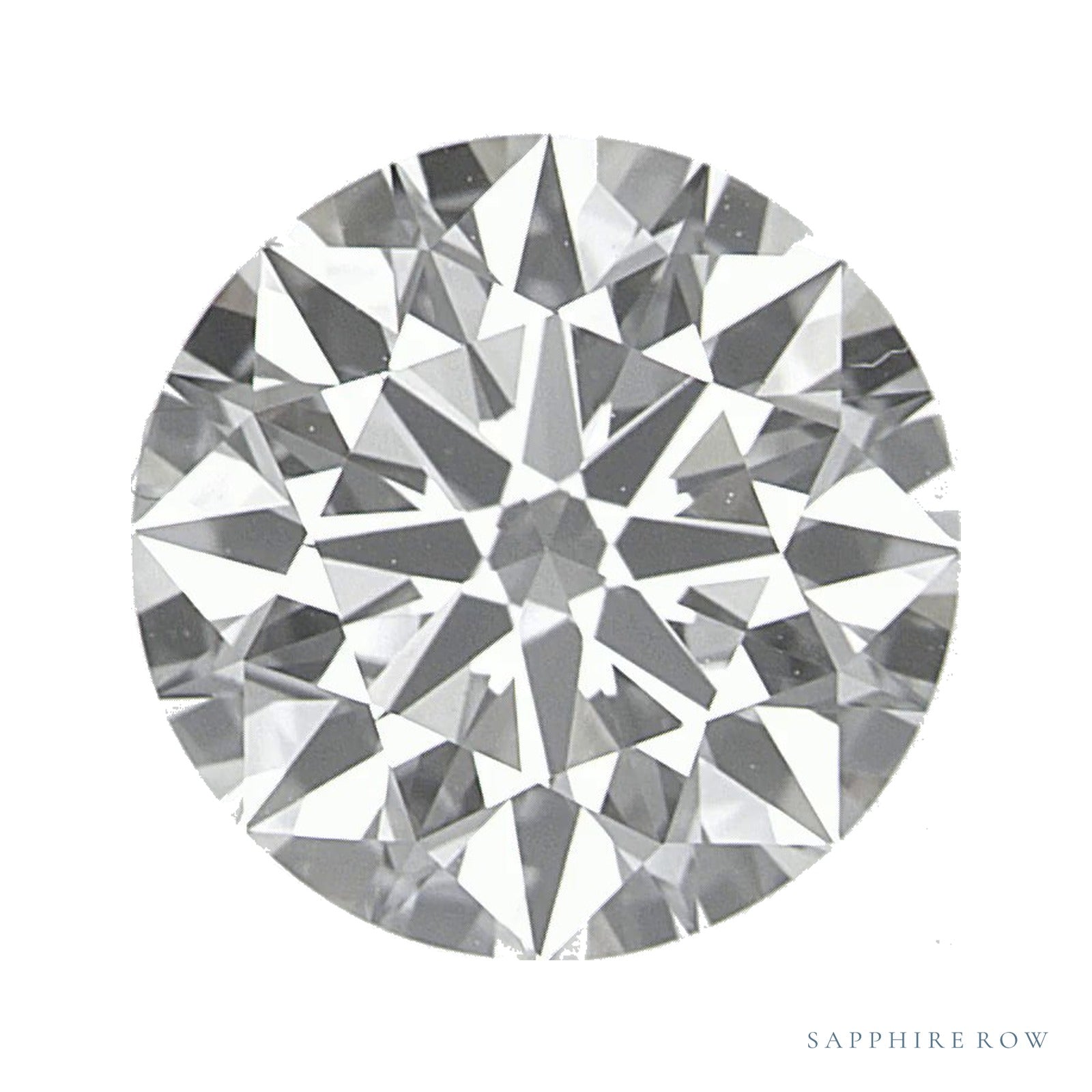 2.08 ct lab-grown diamond, round cut | Sapphire Row · cut4