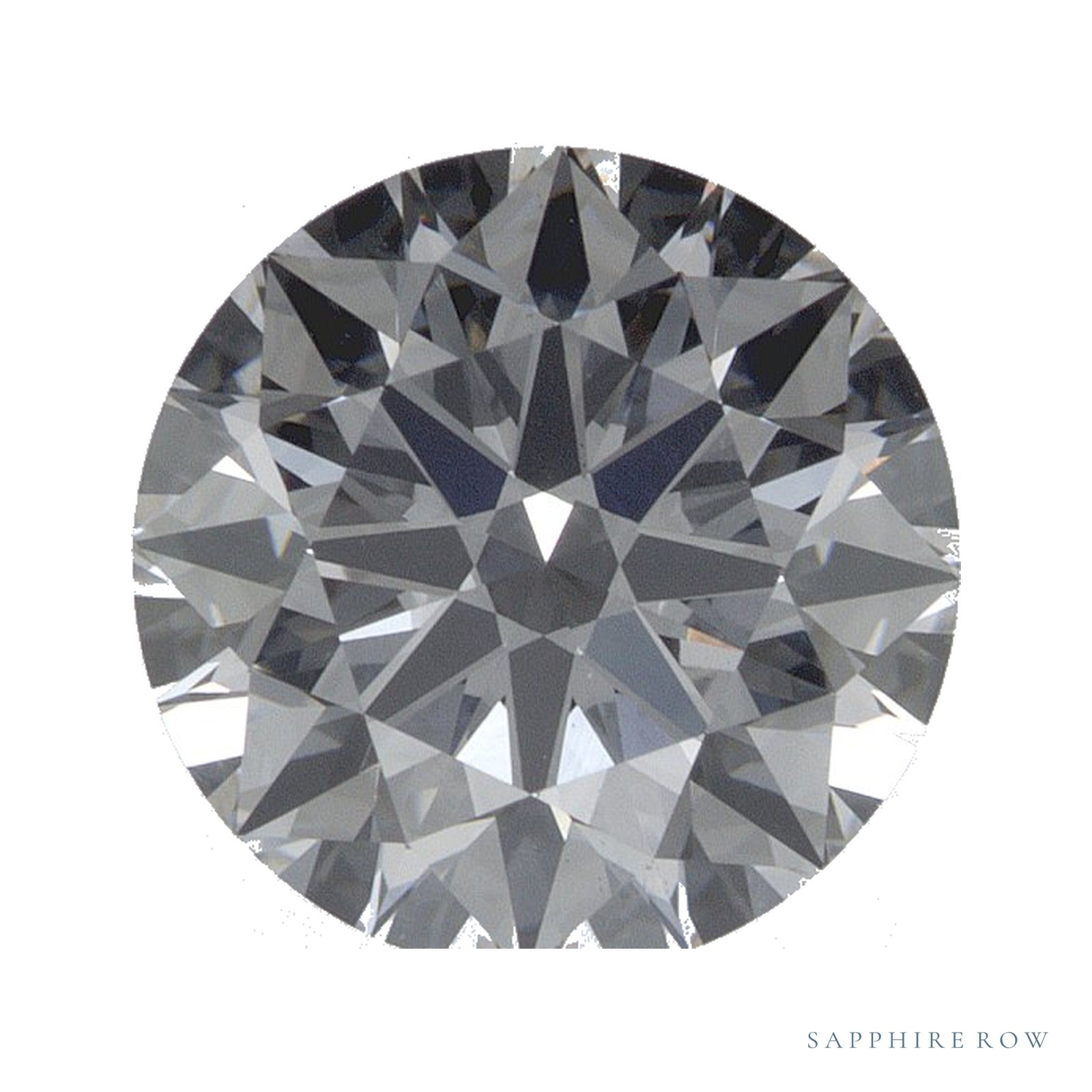 2.07 ct lab-grown diamond, round cut | Sapphire Row · cut4
