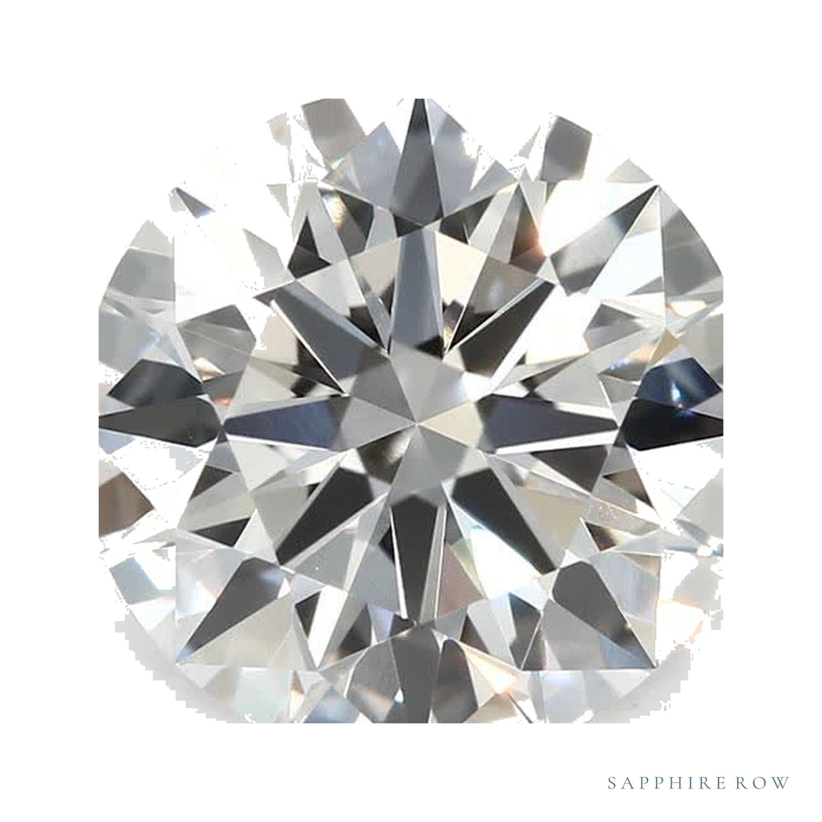 2.06 ct lab-grown diamond, round cut | Sapphire Row · cut4