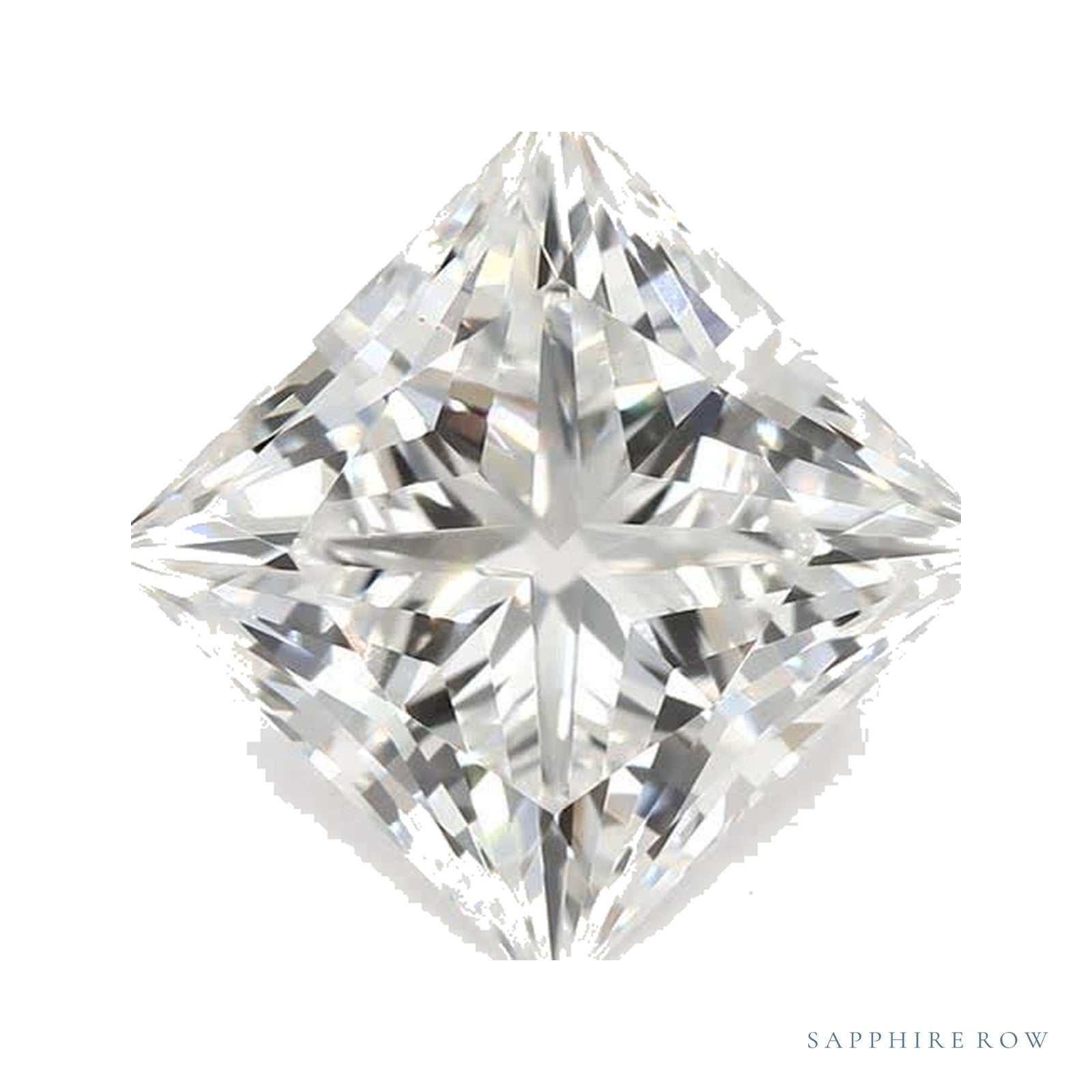 2.05 ct lab-grown diamond, square cut | Sapphire Row · cut4