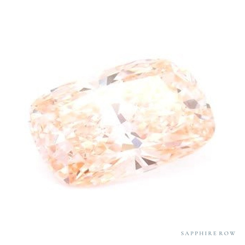 2.01 ct lab-grown fancy vivid pink diamond, elongated cushion cut | Sapphire Row · cut7