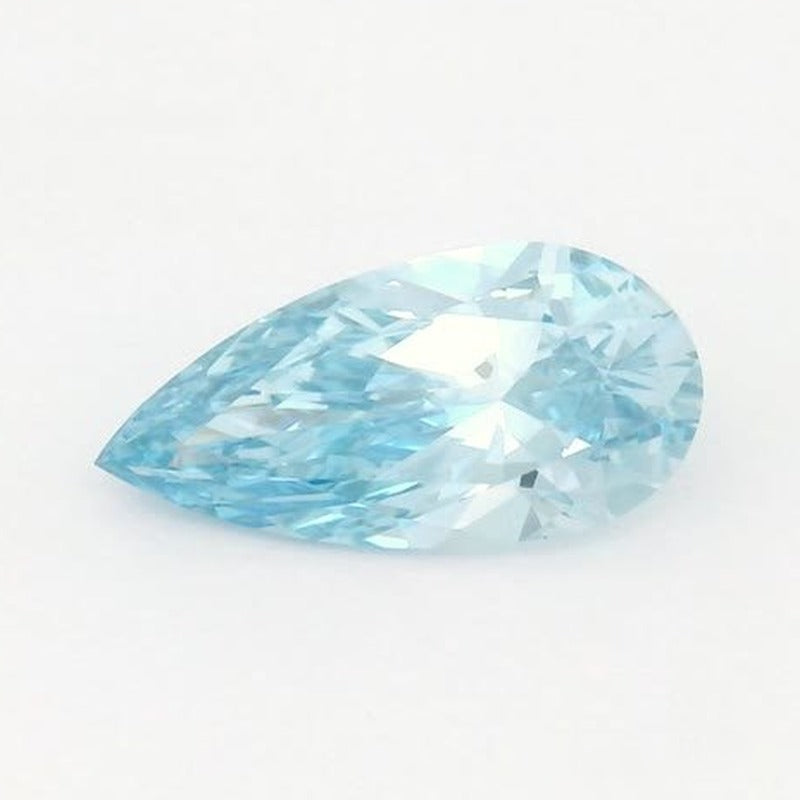 2.00 ct lab-grown fancy vivid blue diamond, pear cut | Sapphire Row · cut7