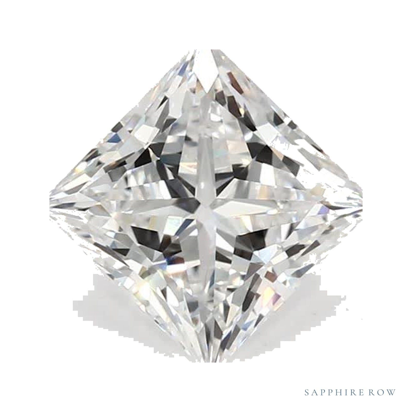 1.99 ct lab-grown diamond, square cut | Sapphire Row · cut4