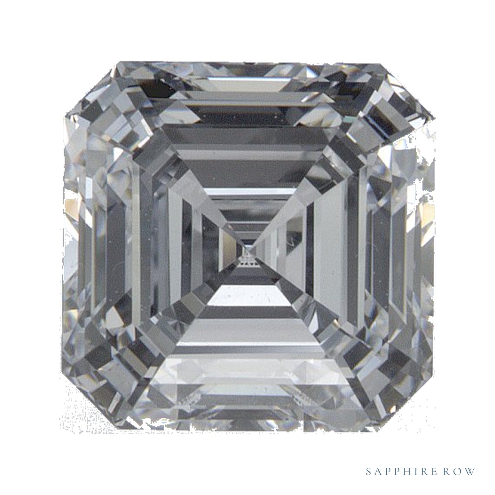 1.99 ct Asscher Lab-Grown Diamond – D VVS2 — Sapphire Row · cut · cut2 · cut3 · cut4