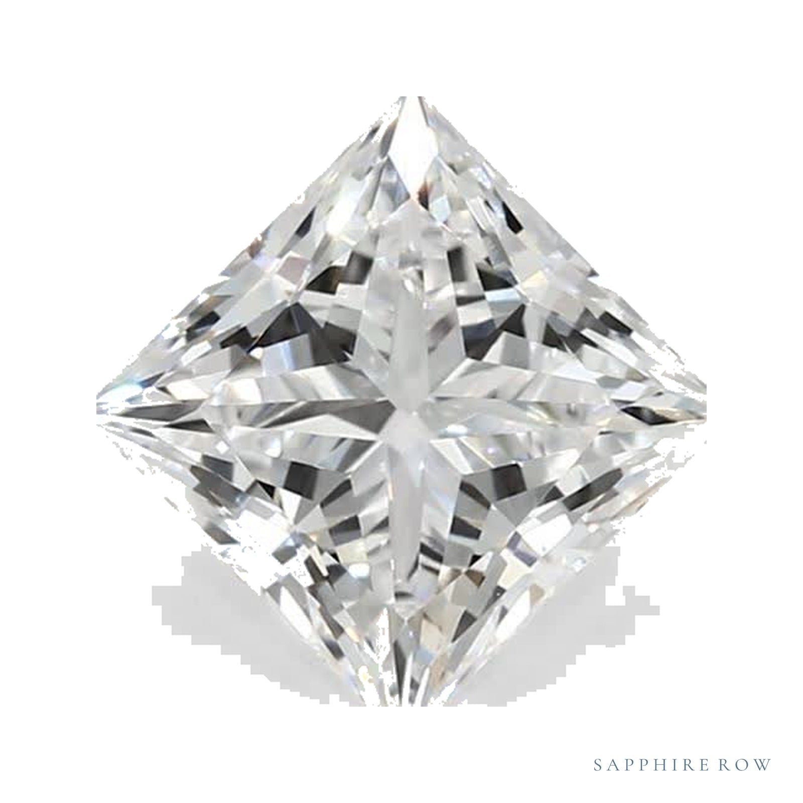 1.94 ct lab-grown diamond, square cut | Sapphire Row · cut4