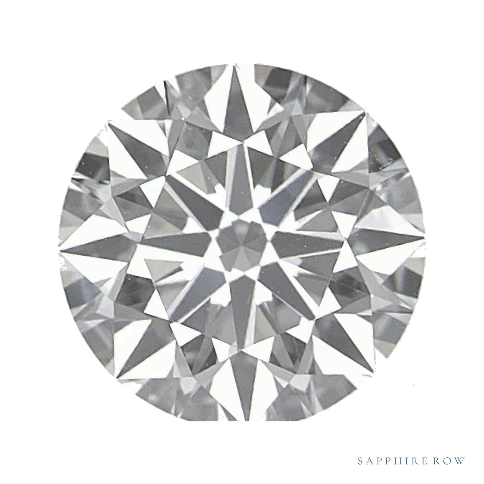 1.90 ct Round Lab-Grown Diamond – E VS1 — Sapphire Row · cut · cut3 · cut4
