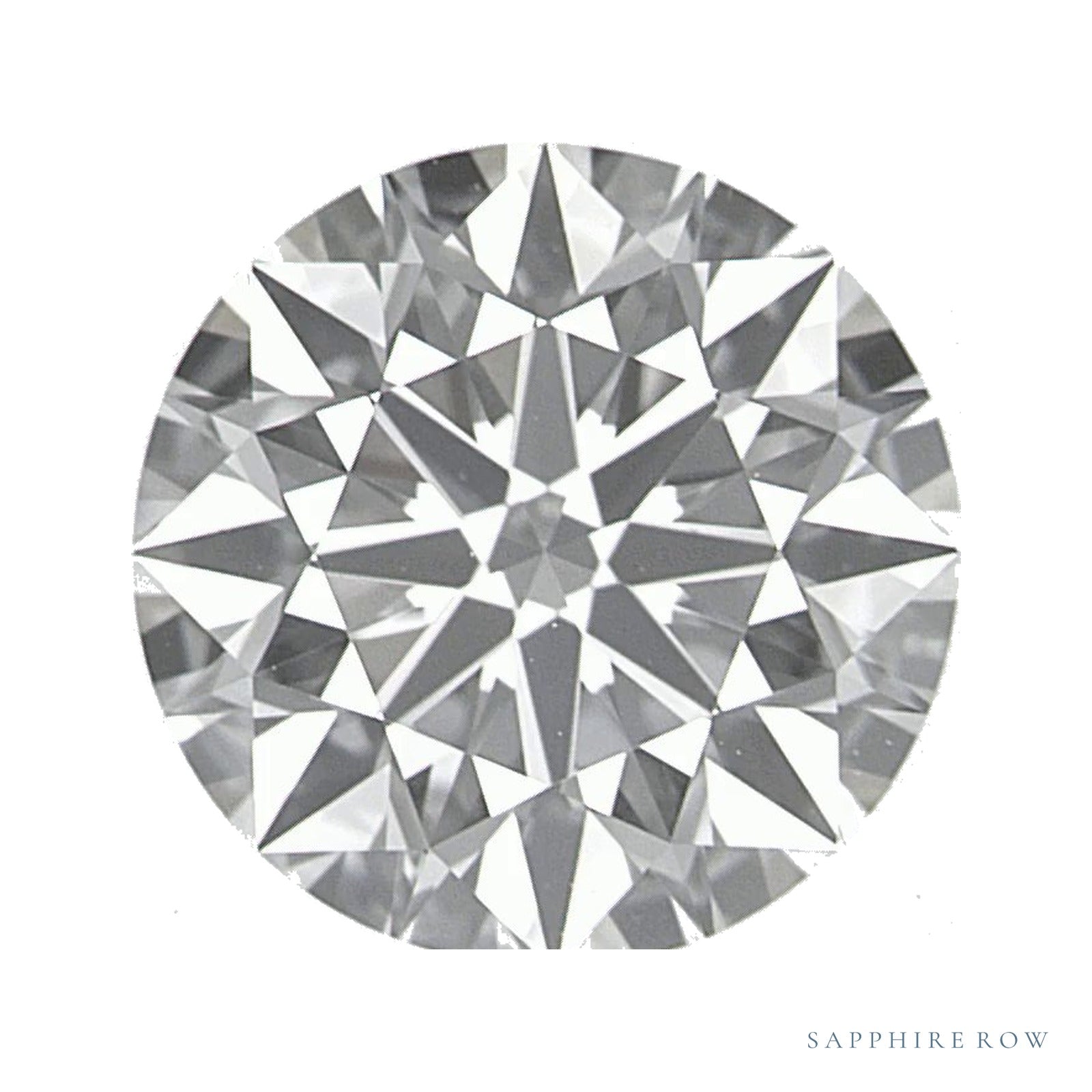 1.90 ct lab-grown diamond, round cut | Sapphire Row · cut4