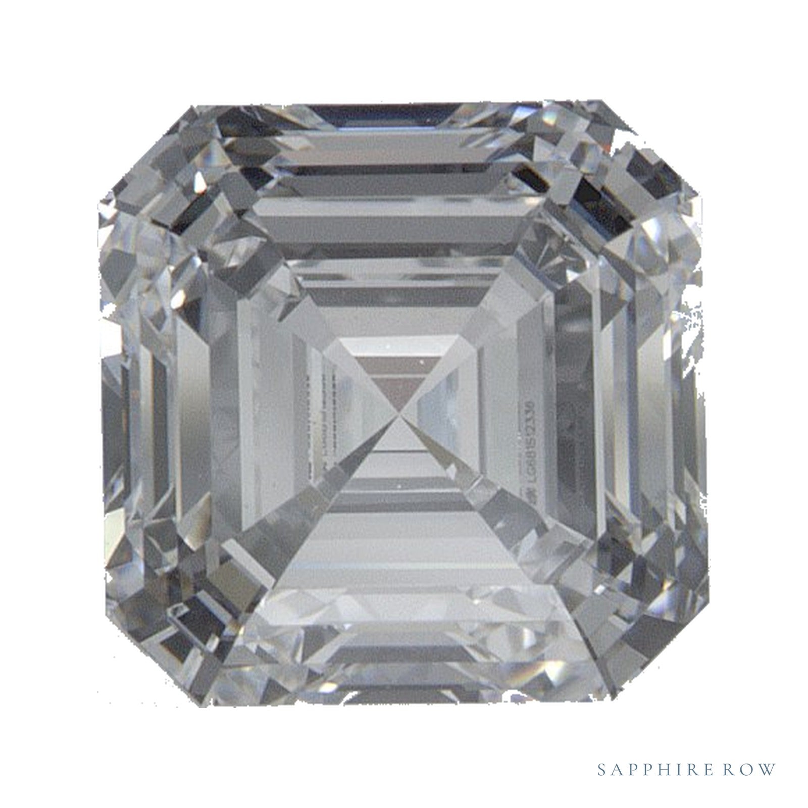 1.90 ct Asscher Lab-Grown Diamond – D VVS2 — Sapphire Row · cut · cut3 · cut4