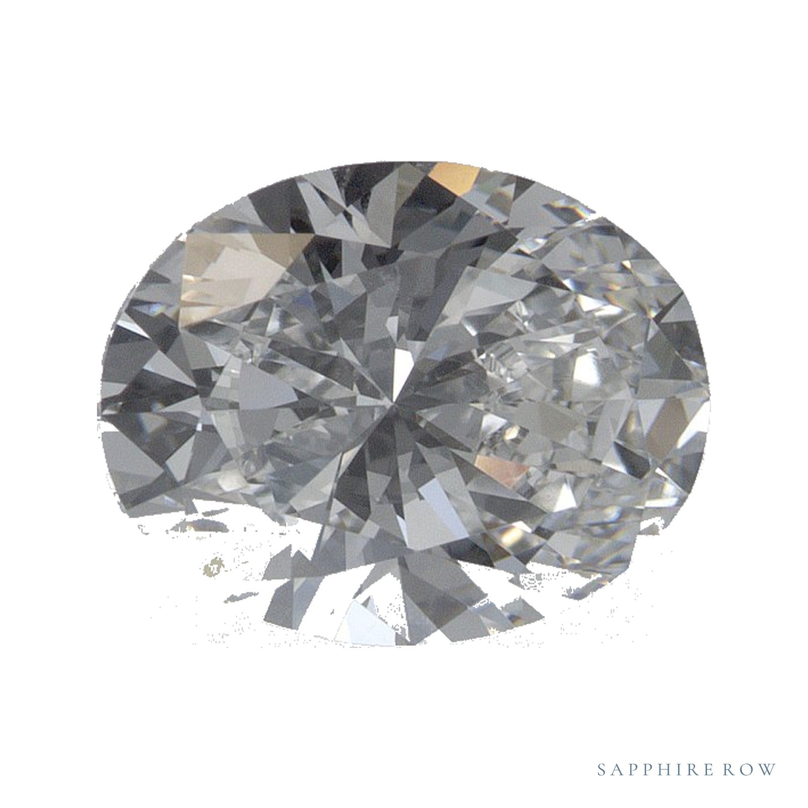 1.89 ct Oval Lab-Grown Diamond – E VVS2 — Sapphire Row · cut · cut3 · cut4