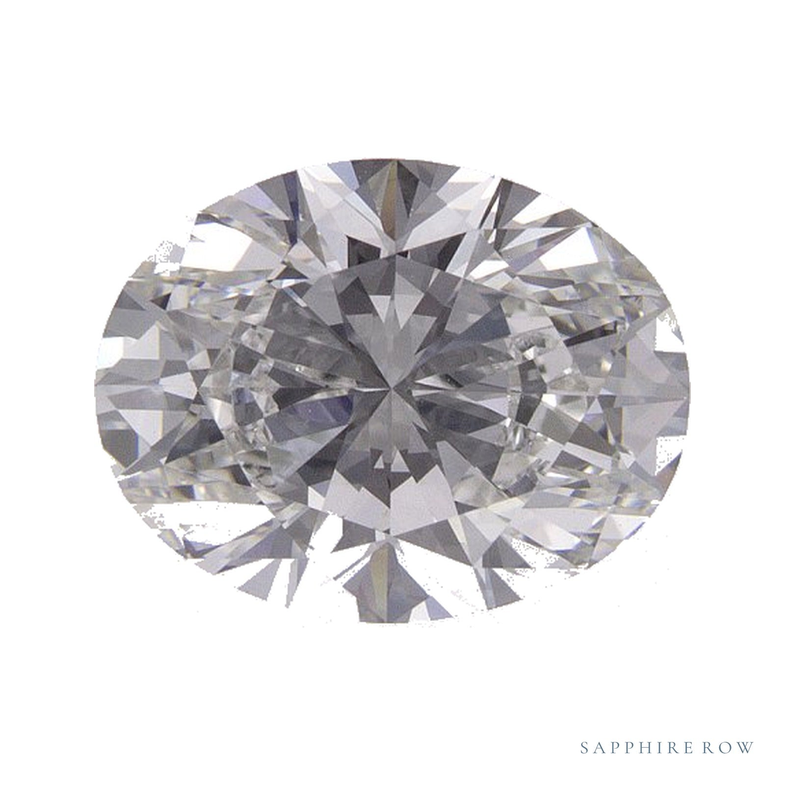1.86 ct Oval Lab-Grown Diamond – E VVS2 — Sapphire Row · cut · cut3 · cut4
