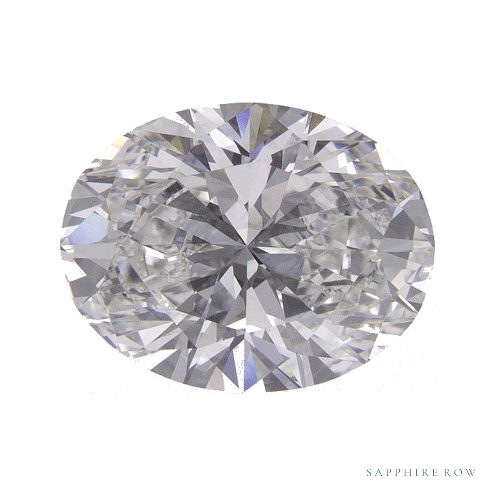 1.85 ct Oval Lab-Grown Diamond – E VVS2 — Sapphire Row · cut · cut3 · cut4
