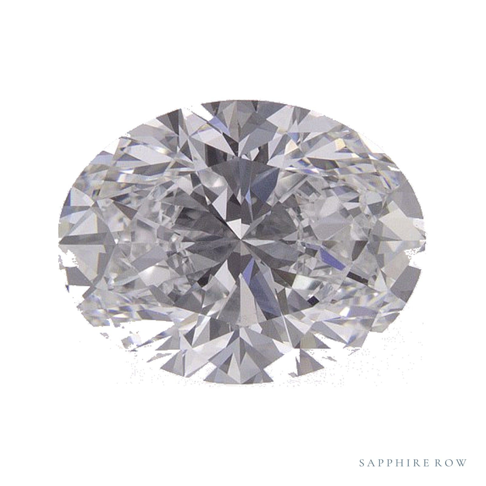 1.85 ct Oval Lab-Grown Diamond – D VVS2 — Sapphire Row · cut · cut3 · cut4