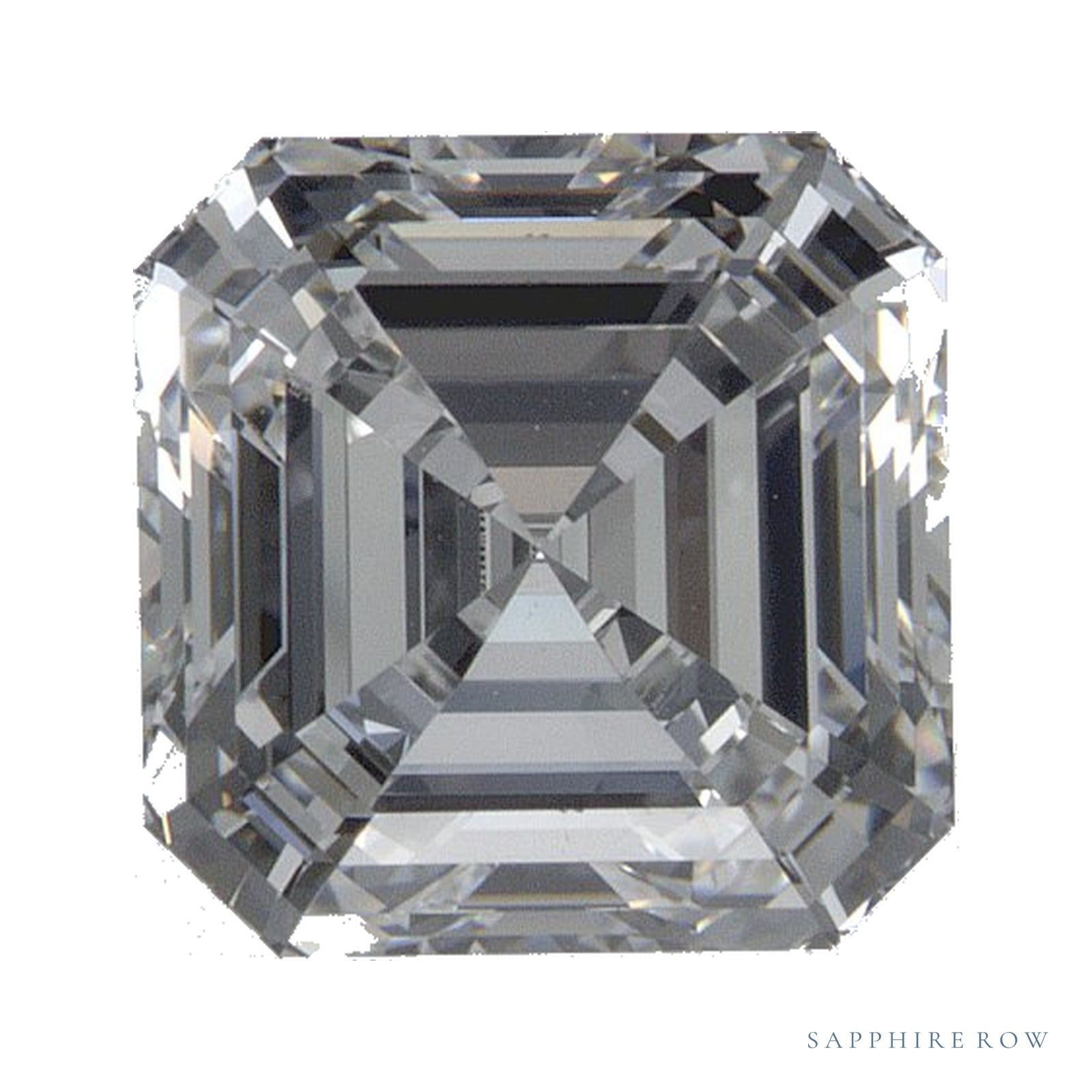 1.80 ct Asscher Lab-Grown Diamond – D VVS2 — Sapphire Row · cut · cut3 · cut4