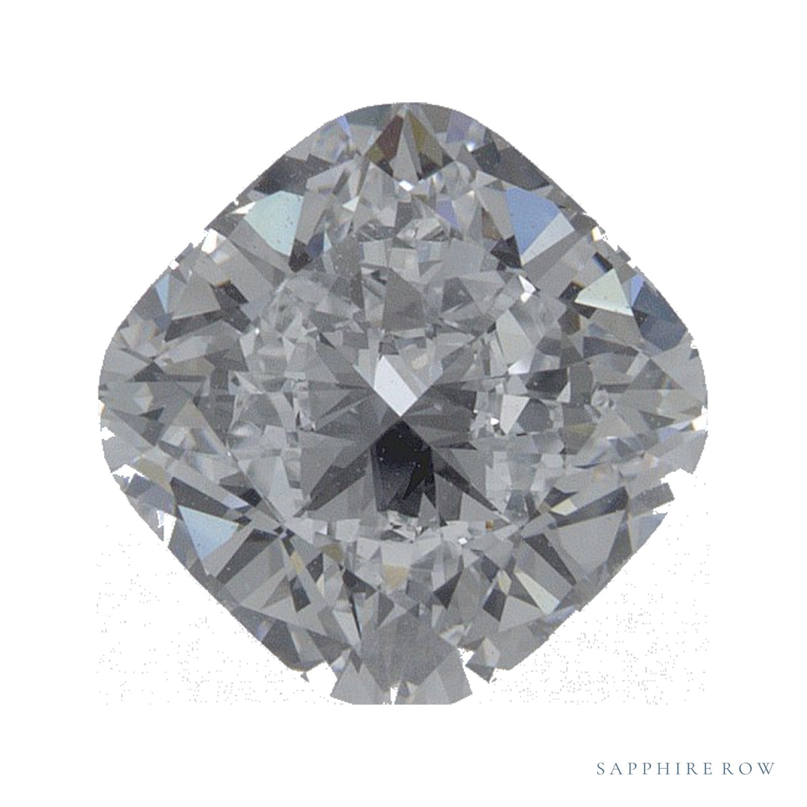 1.71 ct Cushion Lab-Grown Diamond – D VVS2 — Sapphire Row · cut · cut3 · cut4