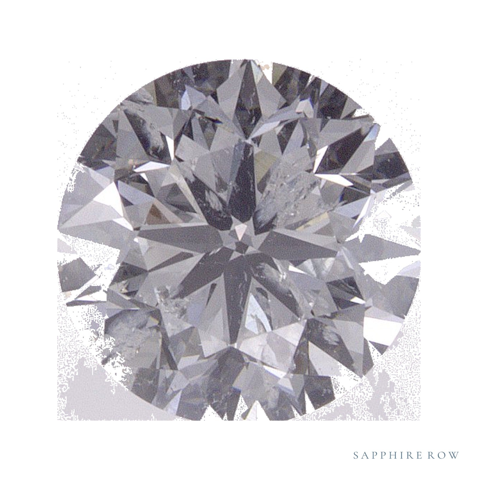 1.70 ct Round Natural Diamond – E I1 — Sapphire Row · cut · cut3 · cut4