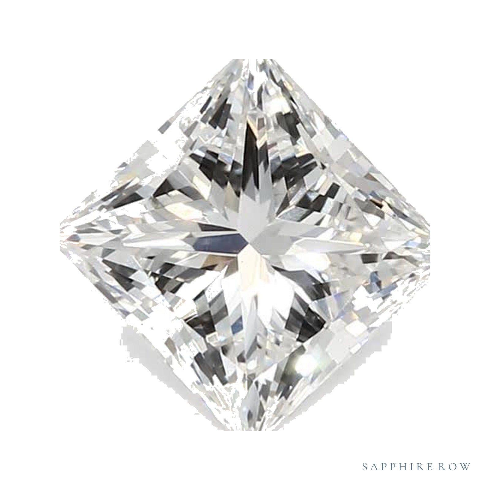 1.70 ct lab-grown diamond, square cut | Sapphire Row · cut4