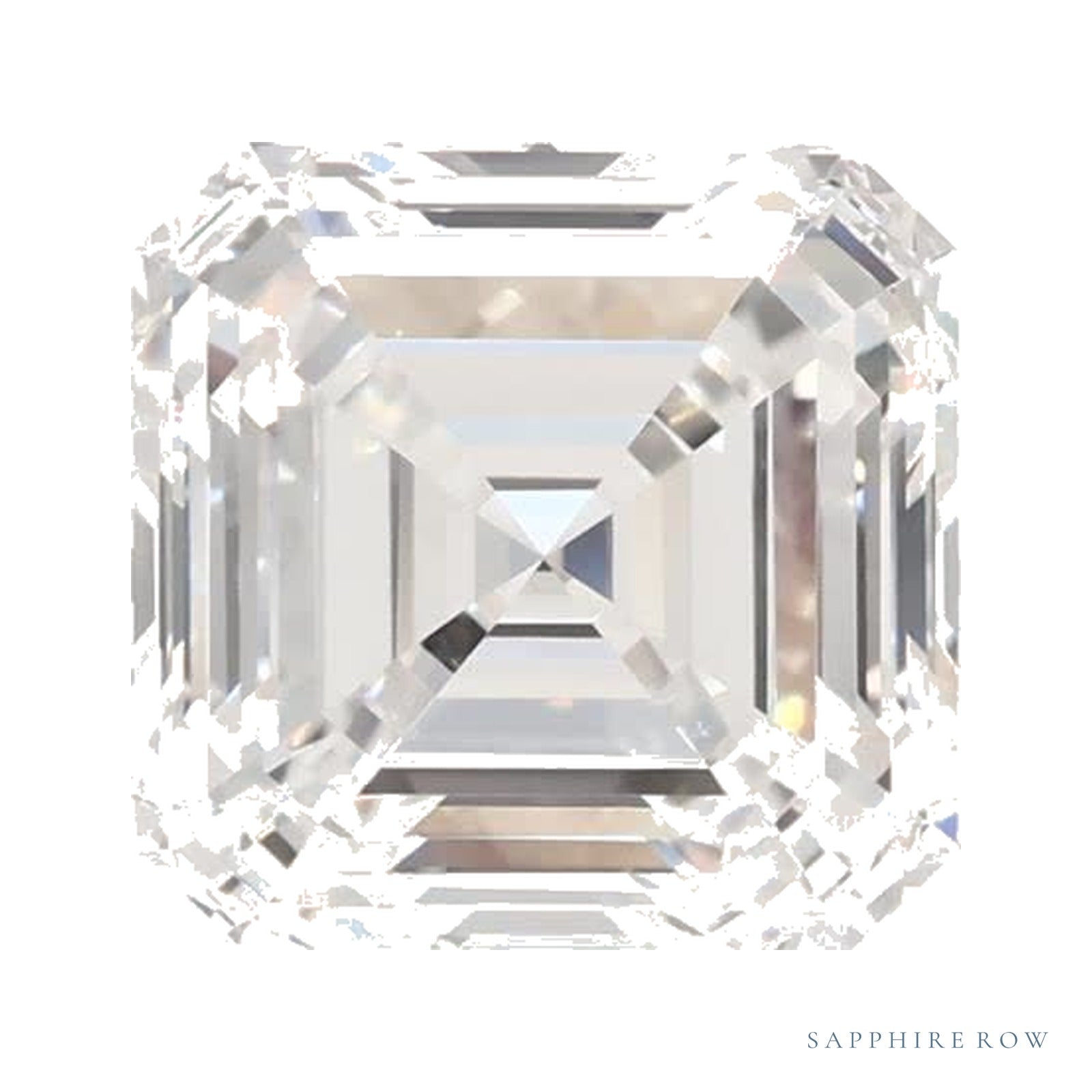 1.64 ct lab-grown diamond, asscher cut | Sapphire Row · cut4