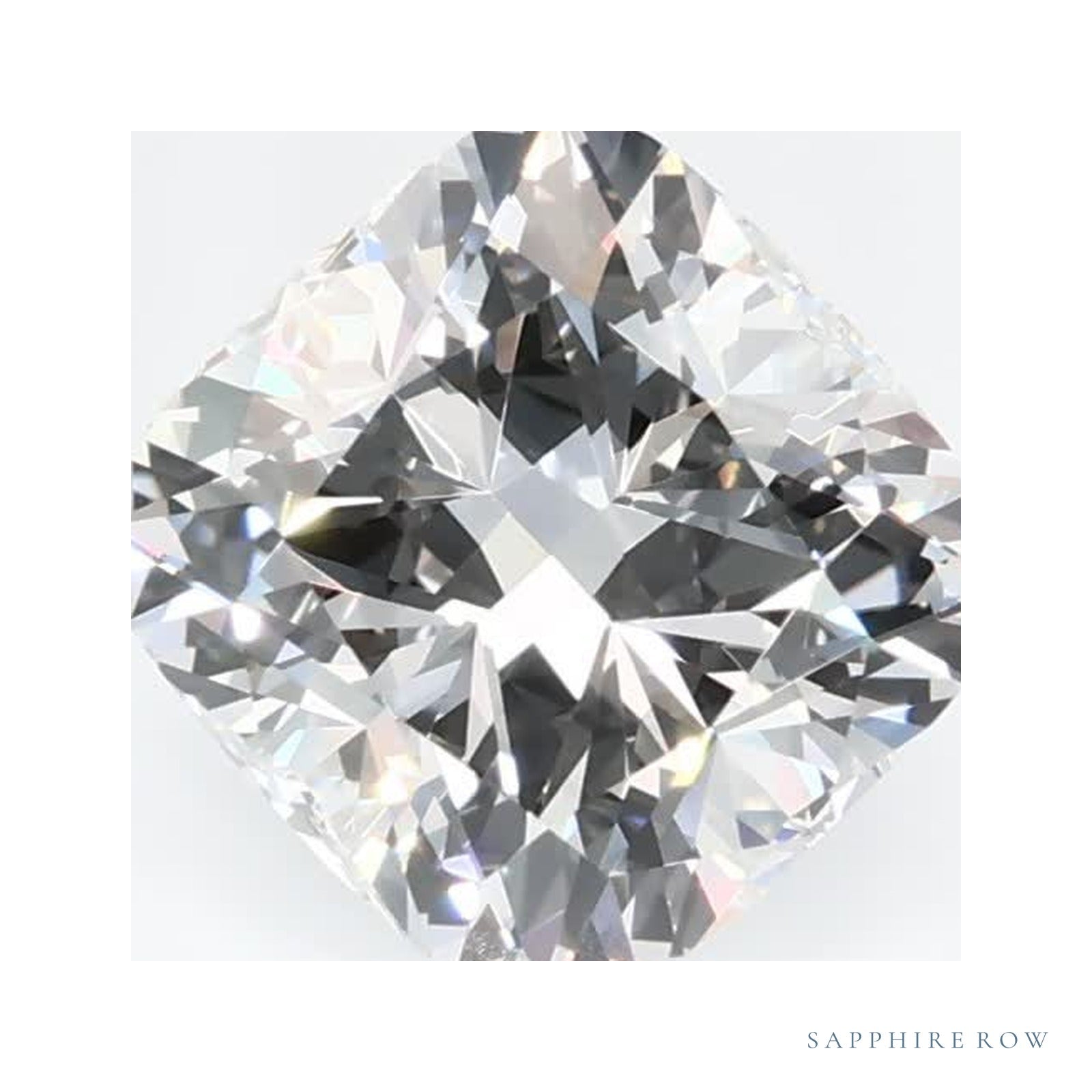 1.64 ct Cushion Lab-Grown Diamond – E VVS2 — Sapphire Row · cut · cut3 · cut4