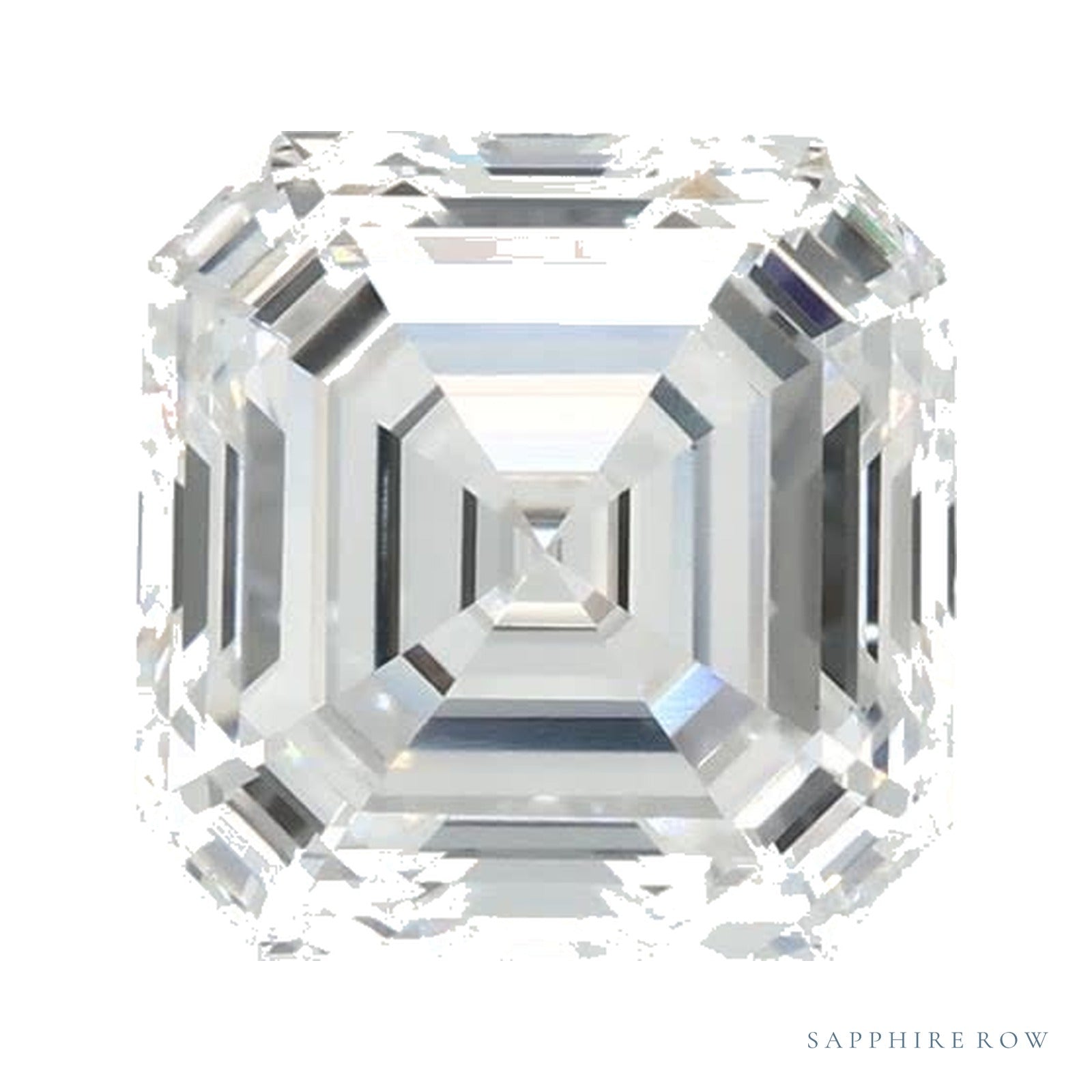 1.61 ct Asscher Lab-Grown Diamond – E VS1 — Sapphire Row · cut · cut3 · cut4