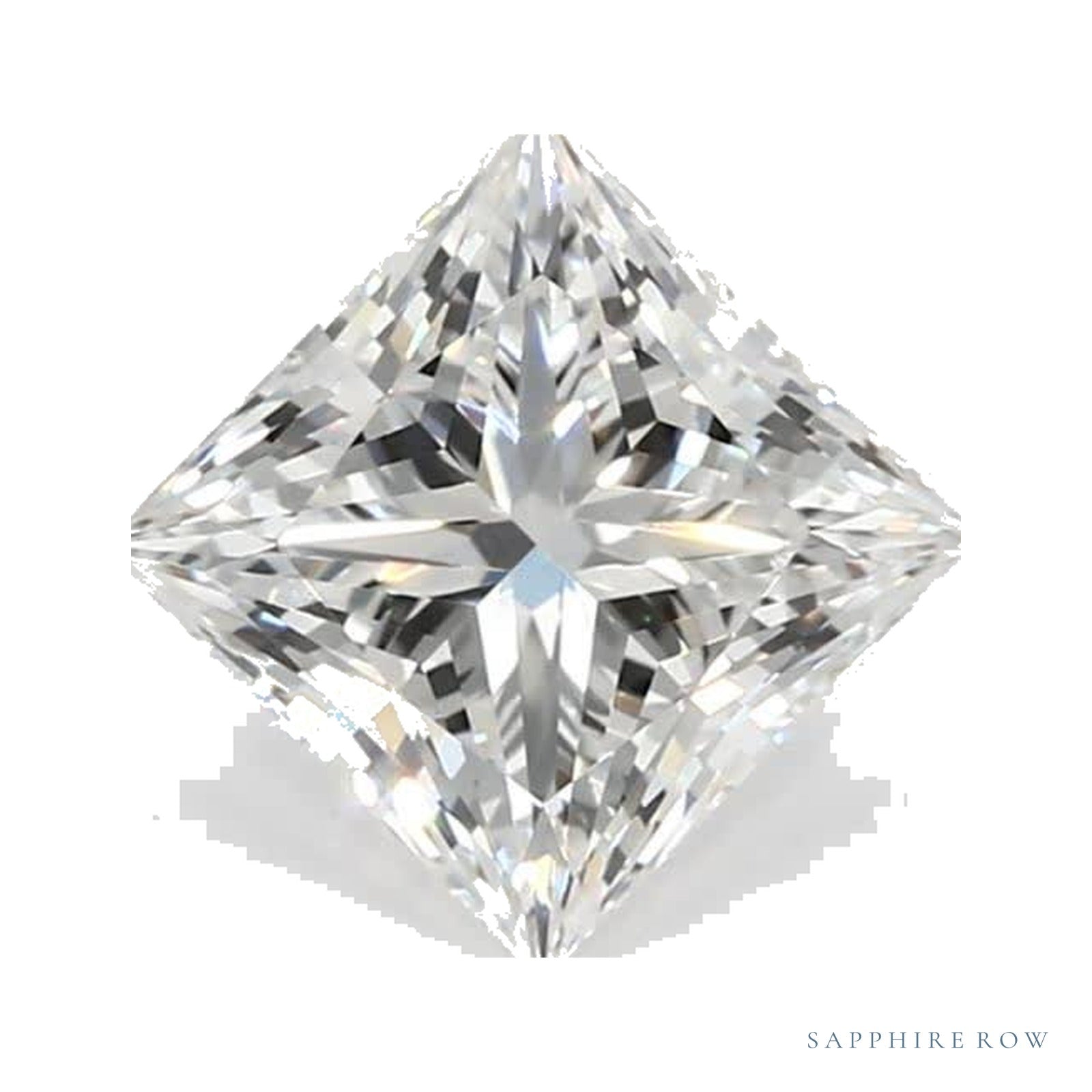 1.61 ct lab-grown diamond, square cut | Sapphire Row · cut4