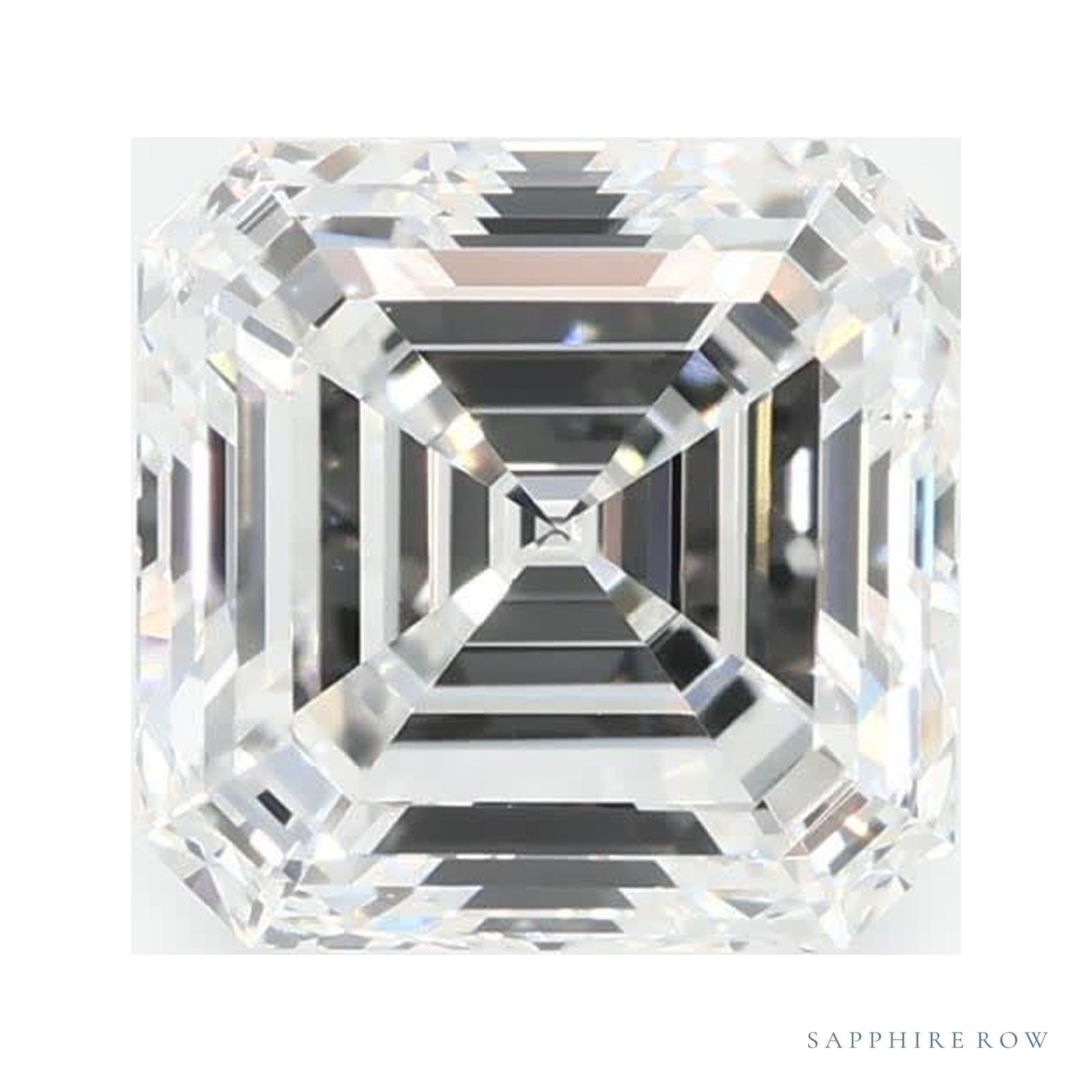 1.62 ct Asscher Lab-Grown Diamond – D VS2 — Sapphire Row · cut · cut3 · cut4
