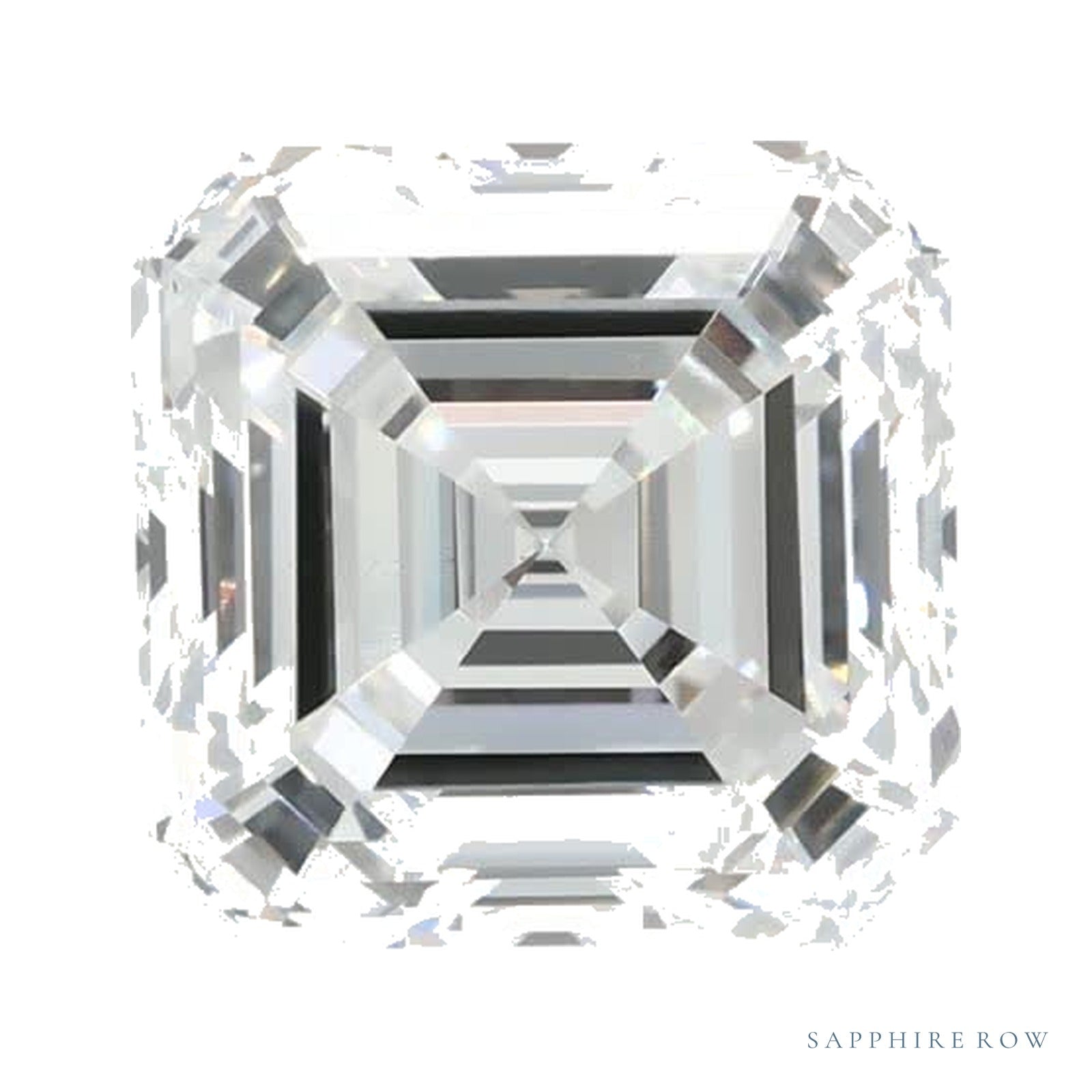 1.60 ct Asscher Lab-Grown Diamond – E VS1 — Sapphire Row · cut · cut3 · cut4