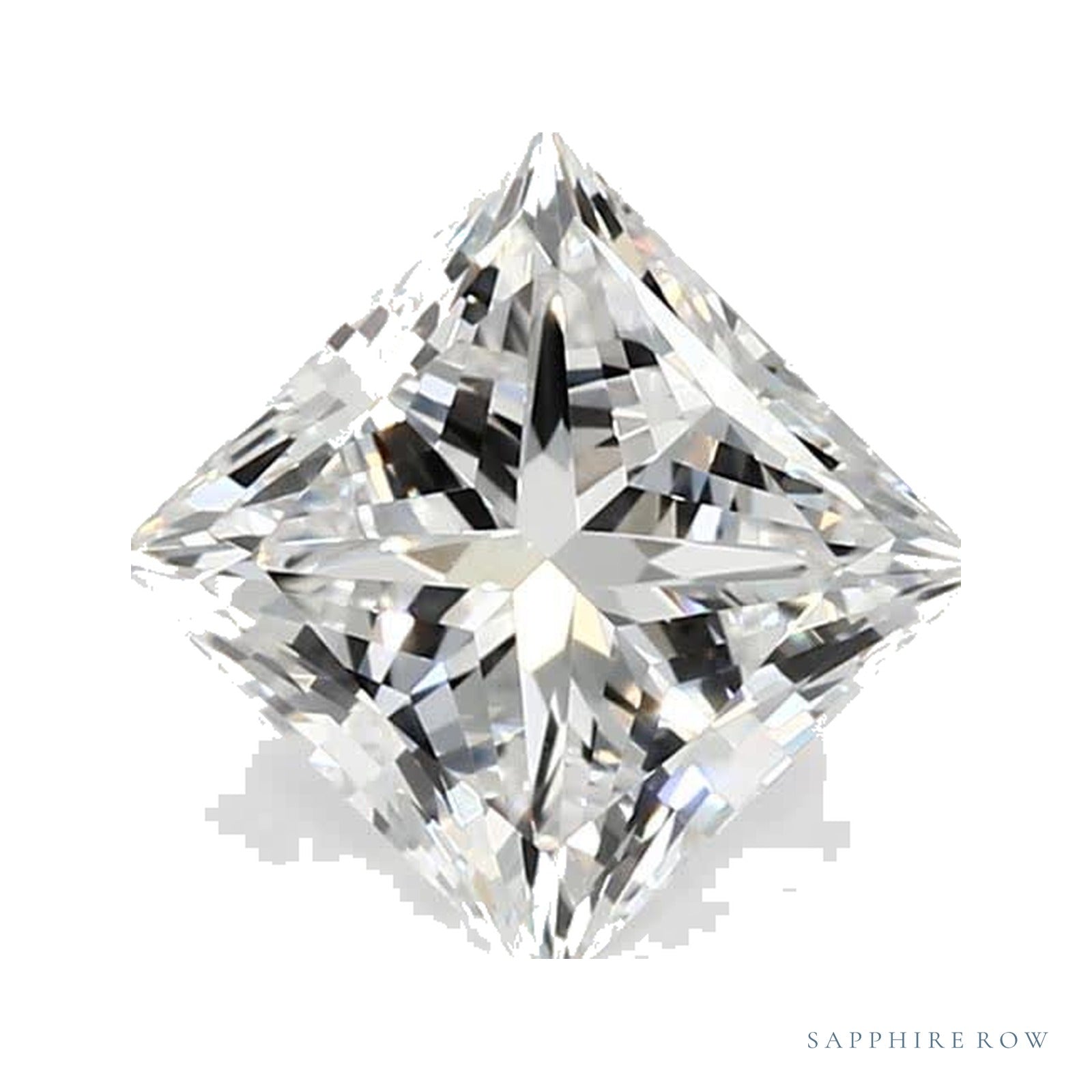 1.60 ct Square Lab-Grown Diamond – E VS1 — Sapphire Row · cut · cut3 · cut4