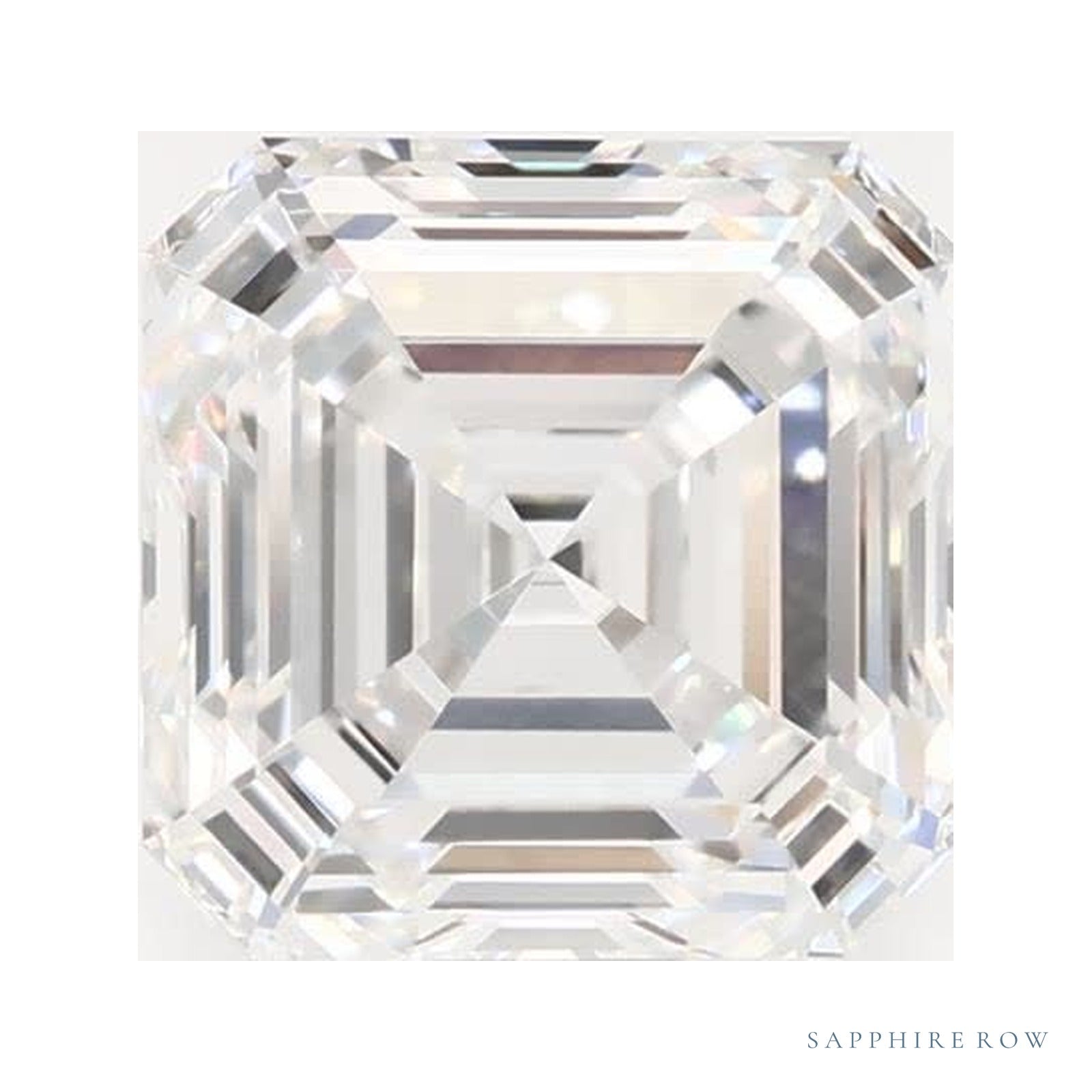 1.59 ct Asscher Lab-Grown Diamond – D VVS1 — Sapphire Row · cut · cut3 · cut4