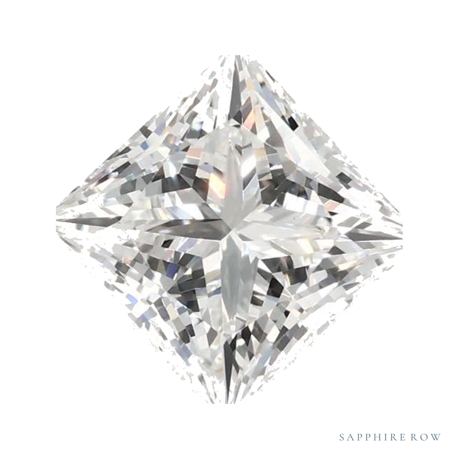 1.58 ct lab-grown diamond, square cut | Sapphire Row · cut4