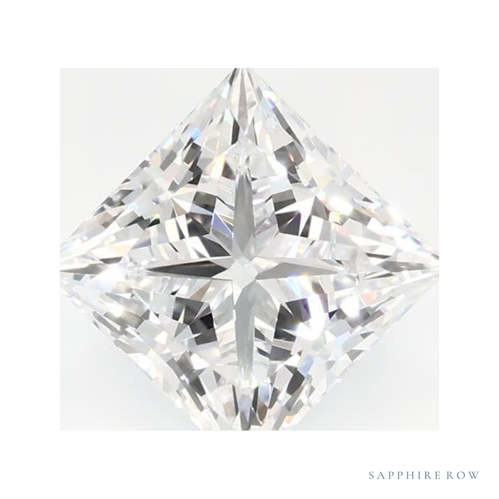 1.56 ct lab-grown diamond, square cut | Sapphire Row · cut4
