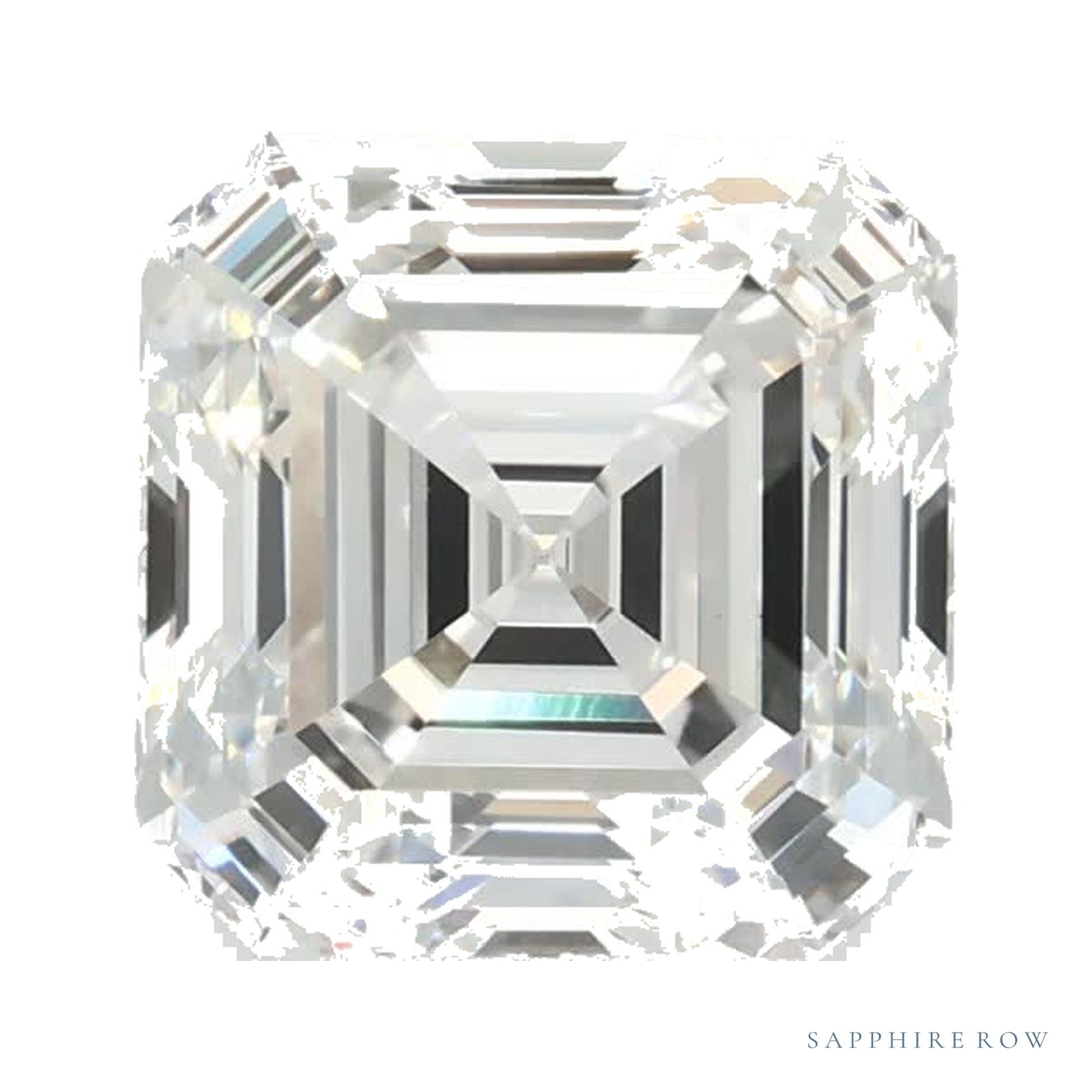 1.56 ct lab-grown diamond, asscher cut | Sapphire Row · cut4