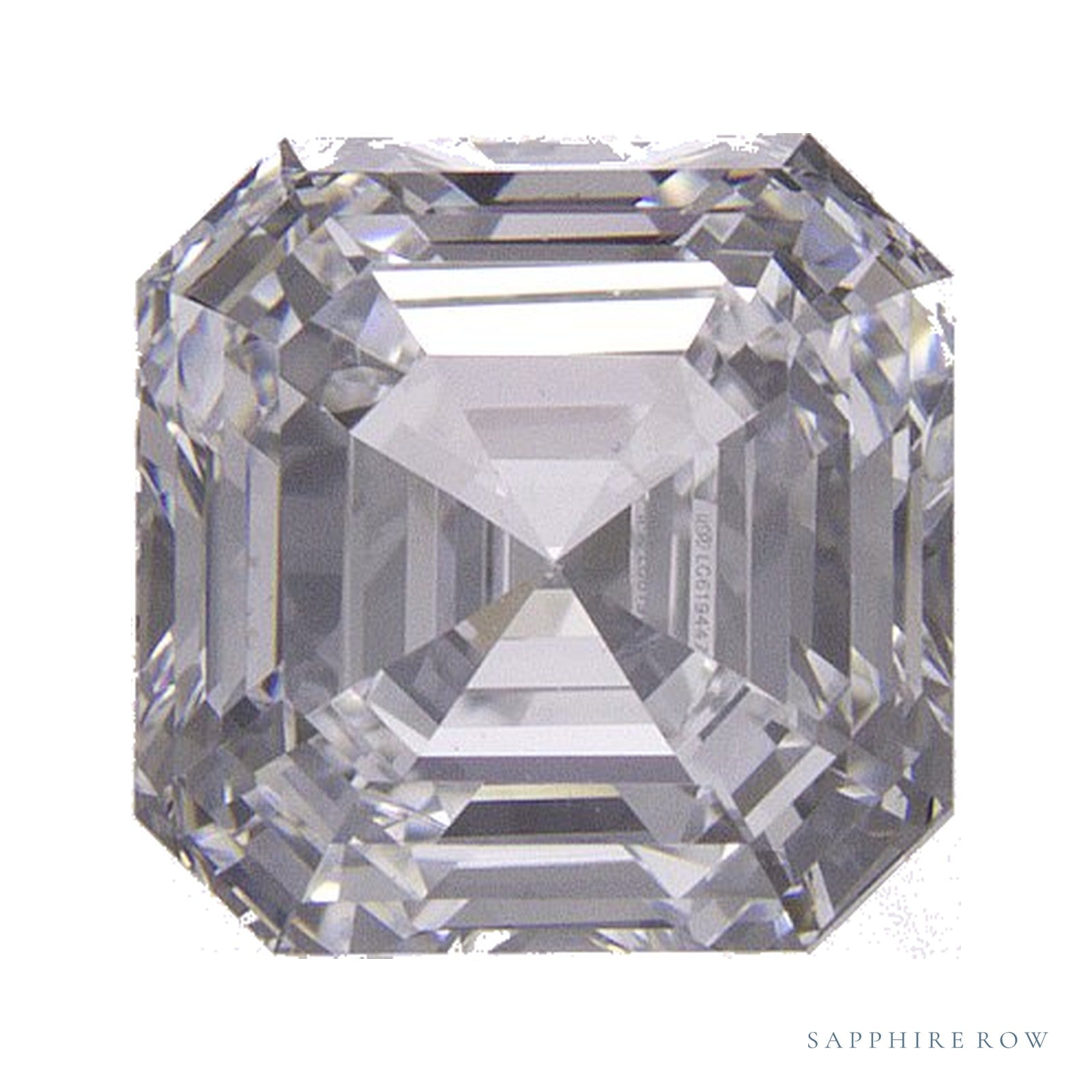 1.56 ct Asscher Lab-Grown Diamond – D VS1 — Sapphire Row · cut · cut3 · cut4