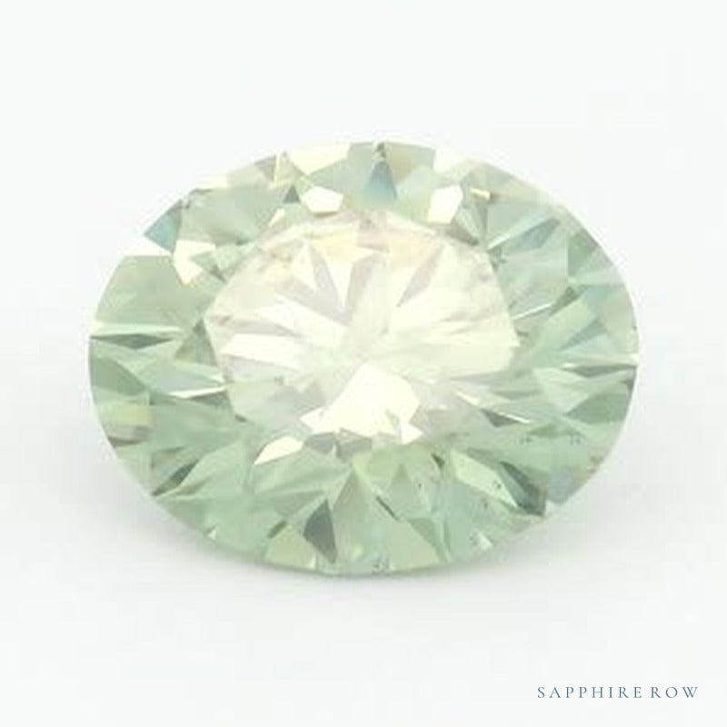 1.55 ct lab-grown fancy vivid green diamond, round cut | Sapphire Row · cut7