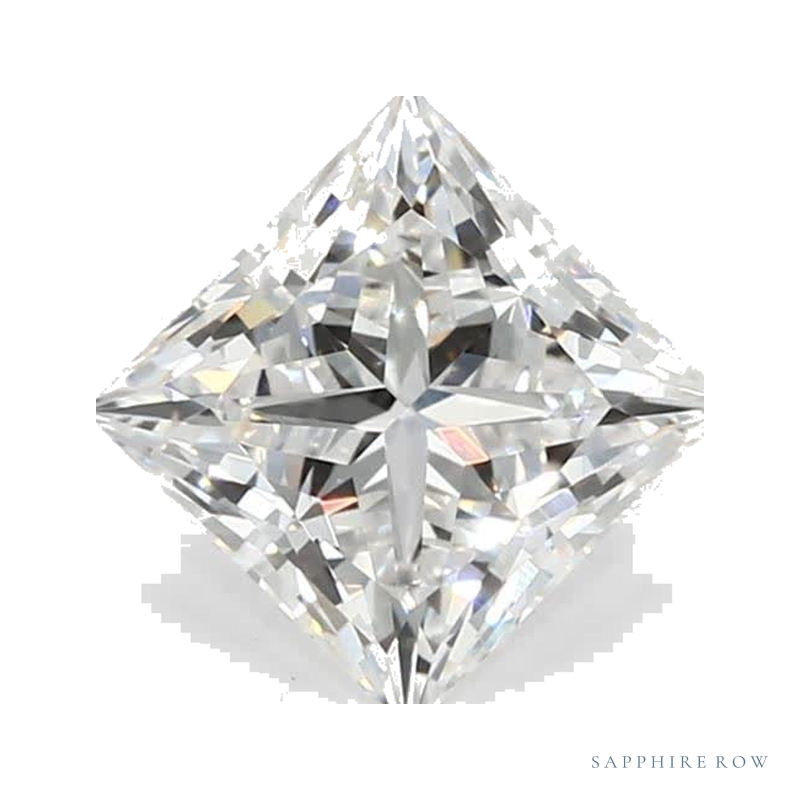 1.55 ct lab-grown diamond, square cut | Sapphire Row · cut4