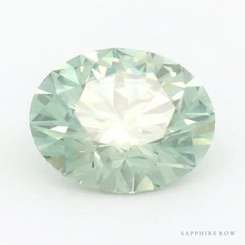 1.53 ct lab-grown fancy vivid green diamond, round cut | Sapphire Row · cut7