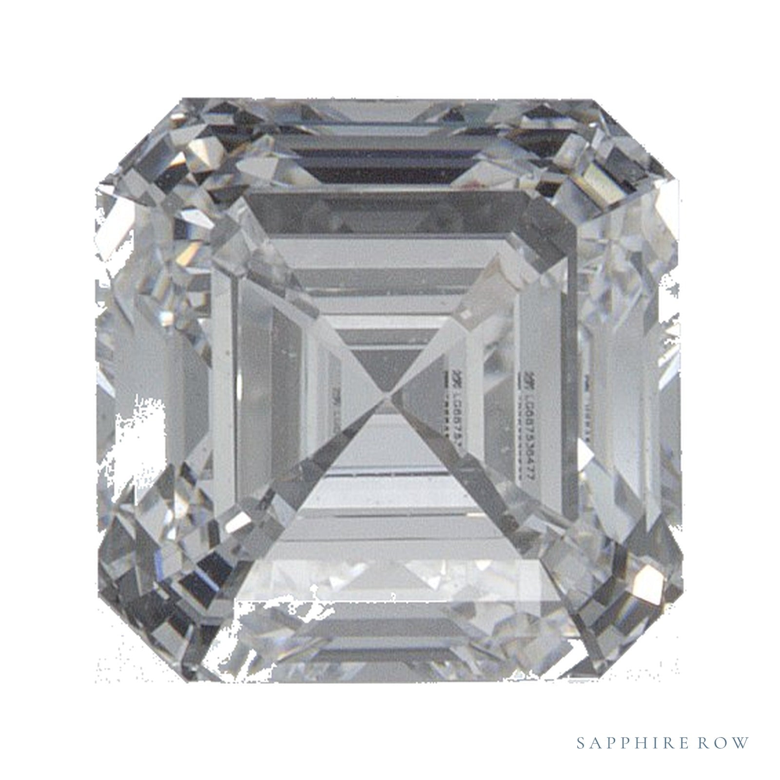1.53 ct Asscher Lab-Grown Diamond – D VVS1 — Sapphire Row · cut · cut3 · cut4