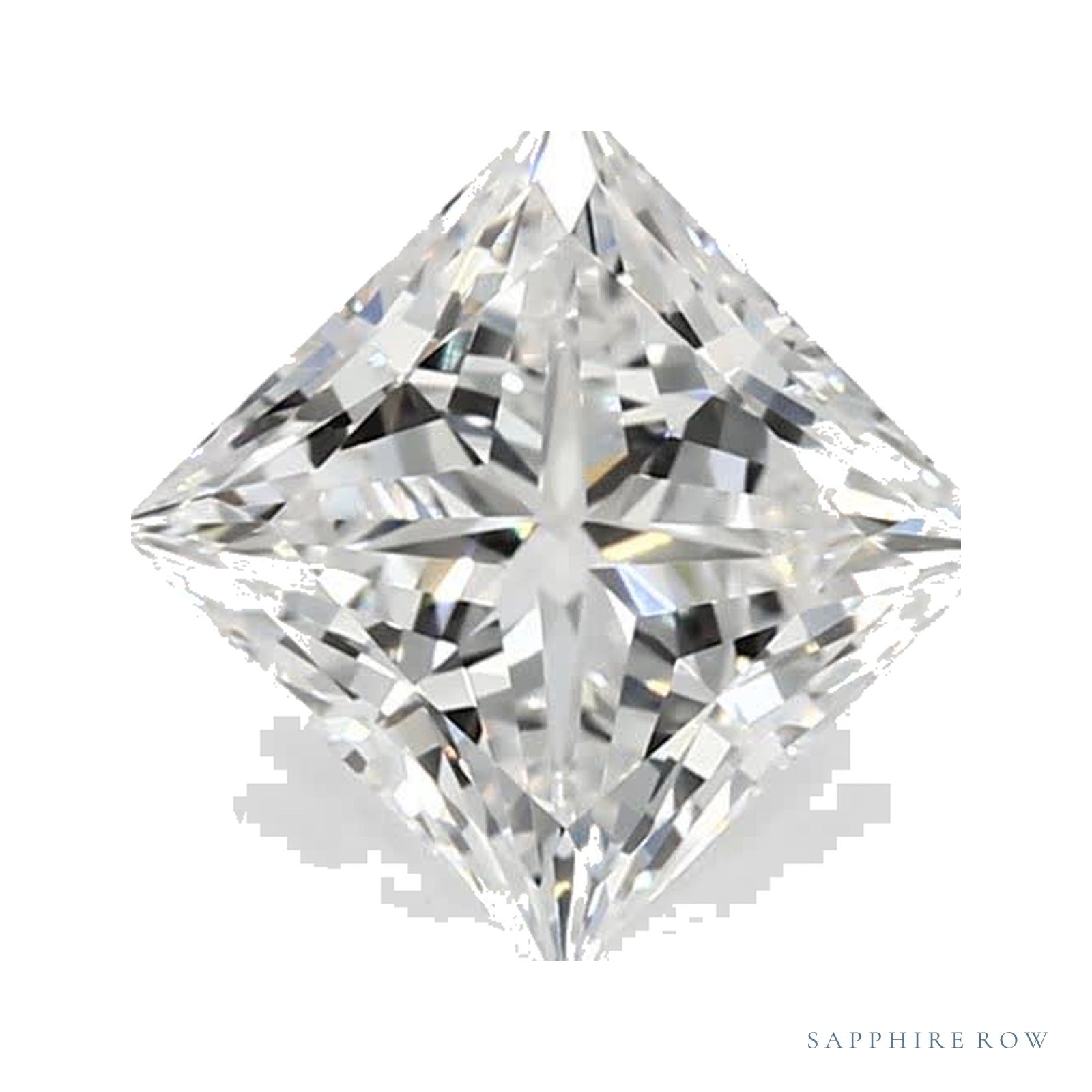 1.52 ct lab-grown diamond, square cut | Sapphire Row · cut4