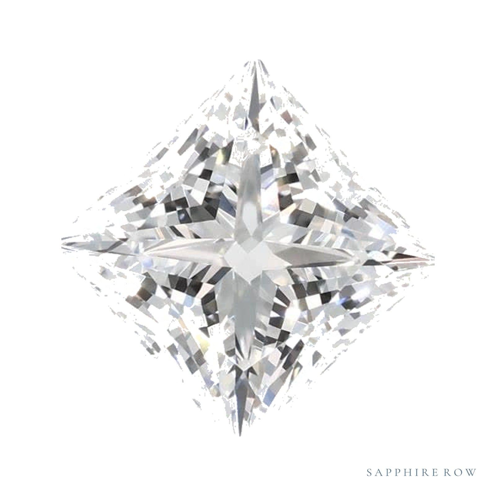 1.52 ct lab-grown diamond, square cut | Sapphire Row · cut4