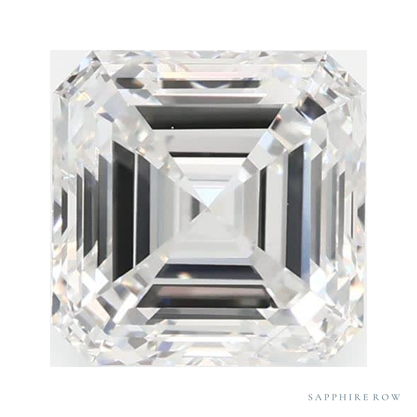 1.52 ct Asscher Lab-Grown Diamond – F VS1 — Sapphire Row · cut · cut3 · cut4