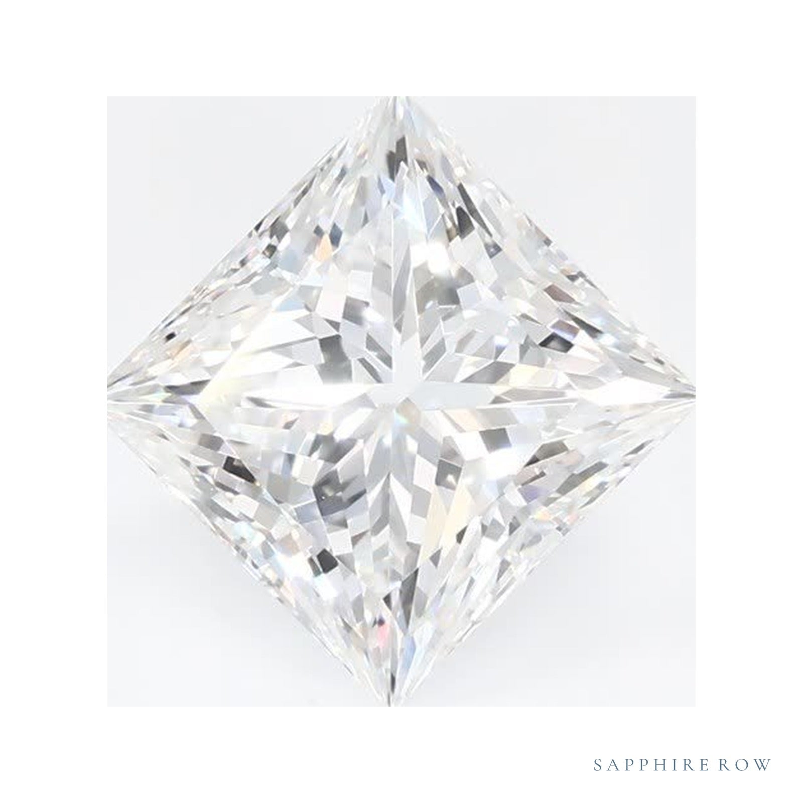 1.51 ct lab-grown diamond, square cut | Sapphire Row · cut4