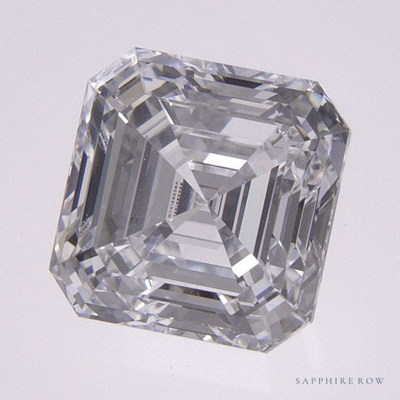 1.51 ct lab-grown diamond, asscher cut | Sapphire Row · cut7
