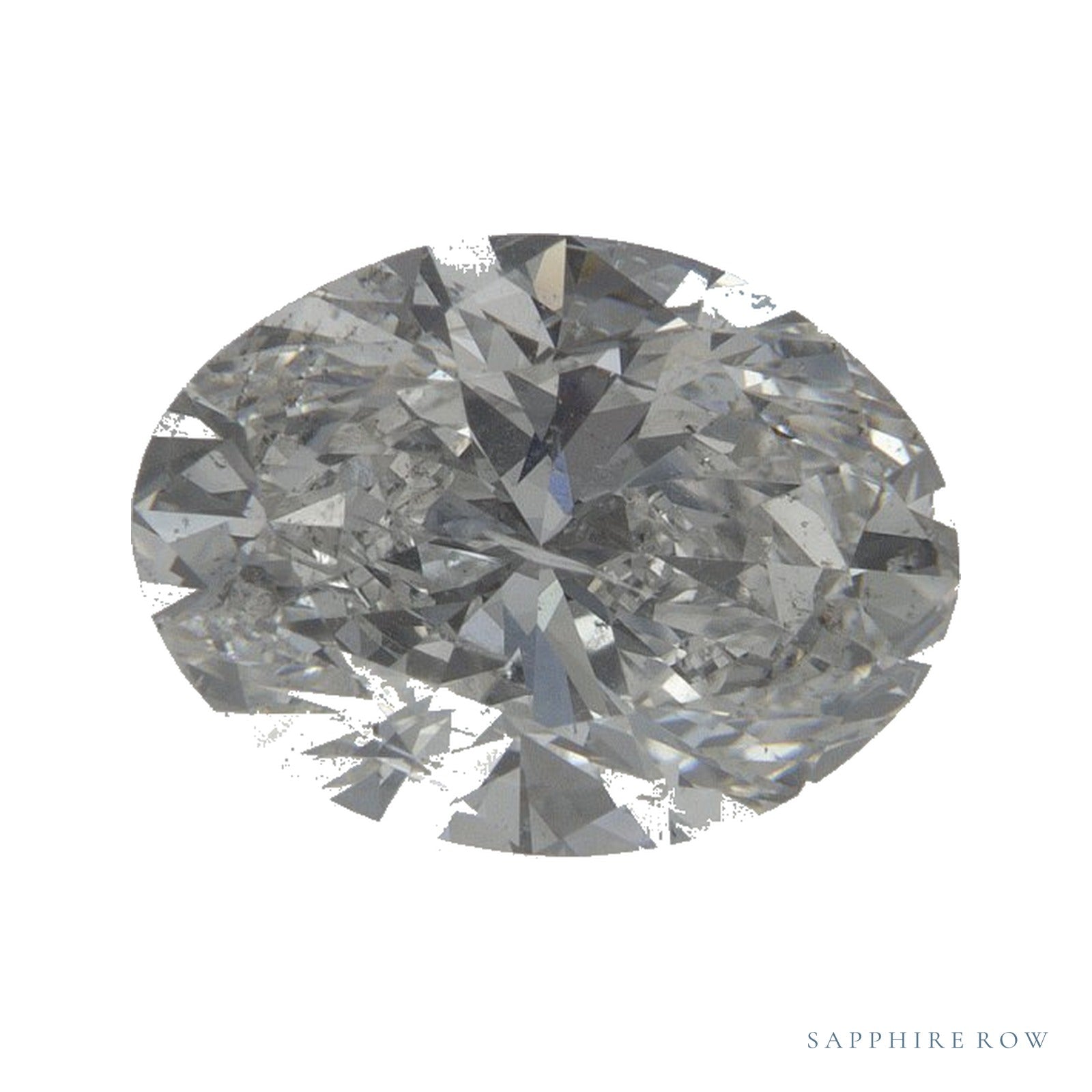 1.50 ct Oval Natural Diamond – F I1 — Sapphire Row · cut · cut3 · cut4