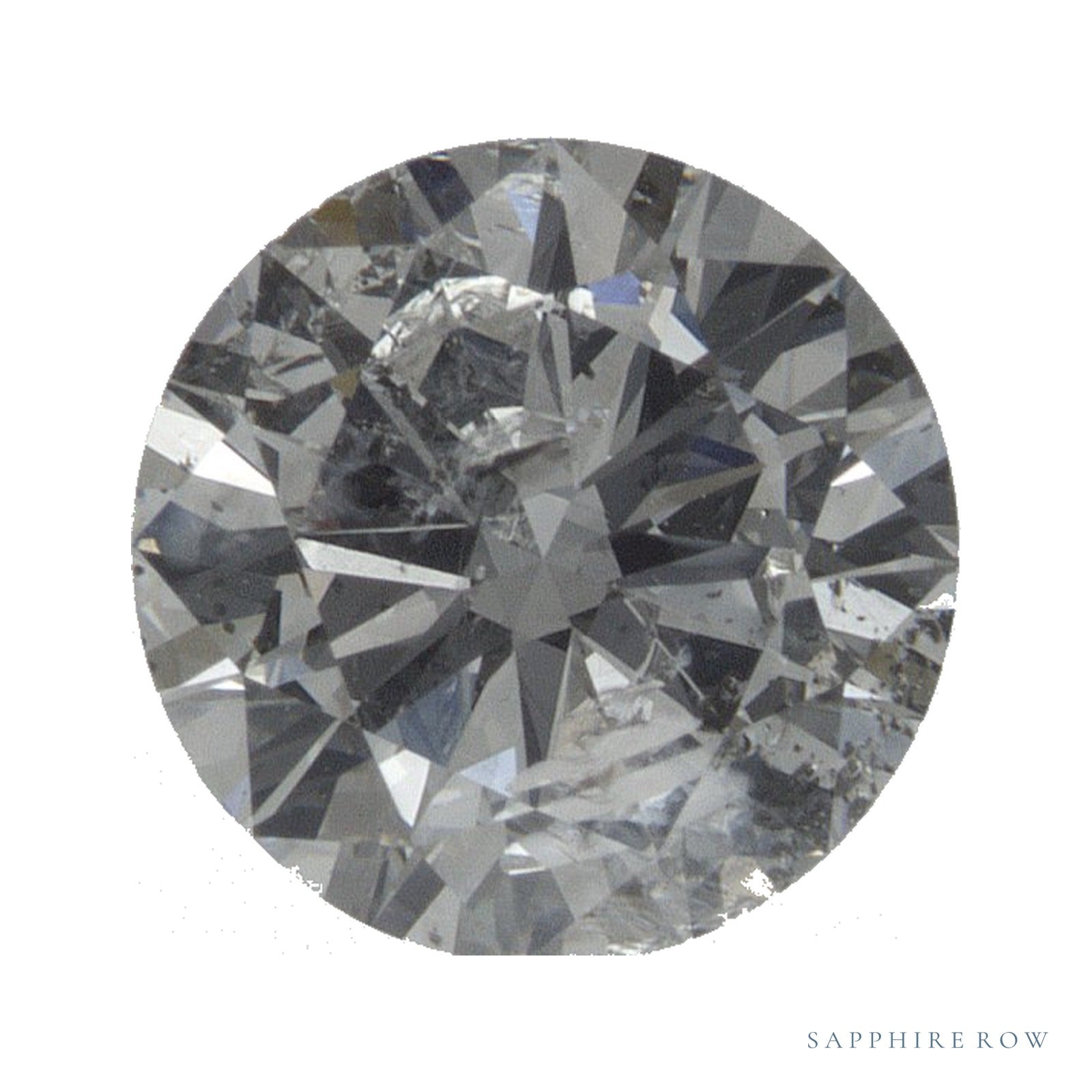 1.50 ct Round Natural Diamond – E I1 — Sapphire Row · cut · cut3 · cut4