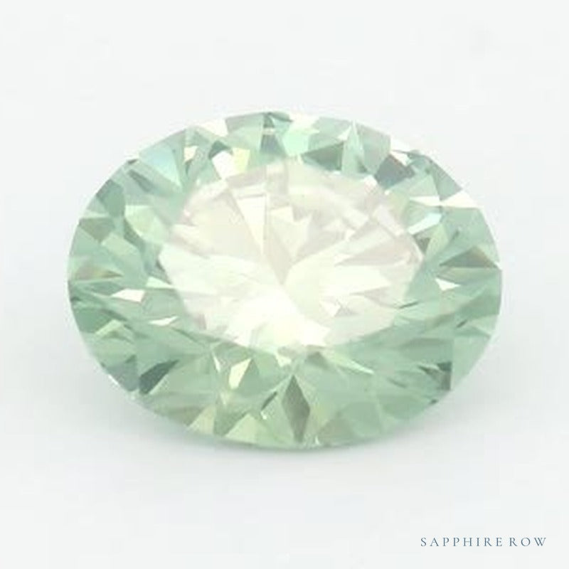 1.50 ct lab-grown fancy vivid green diamond, round cut | Sapphire Row · cut7