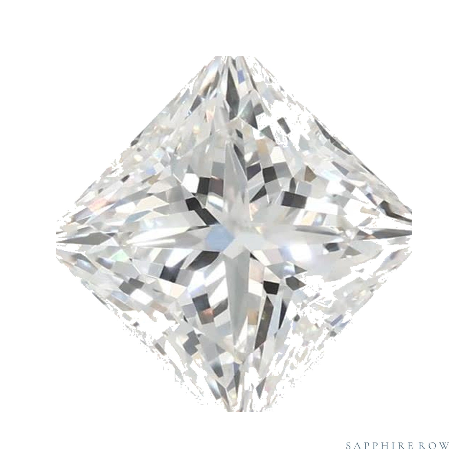 1.50 ct lab-grown diamond, square cut | Sapphire Row · cut4