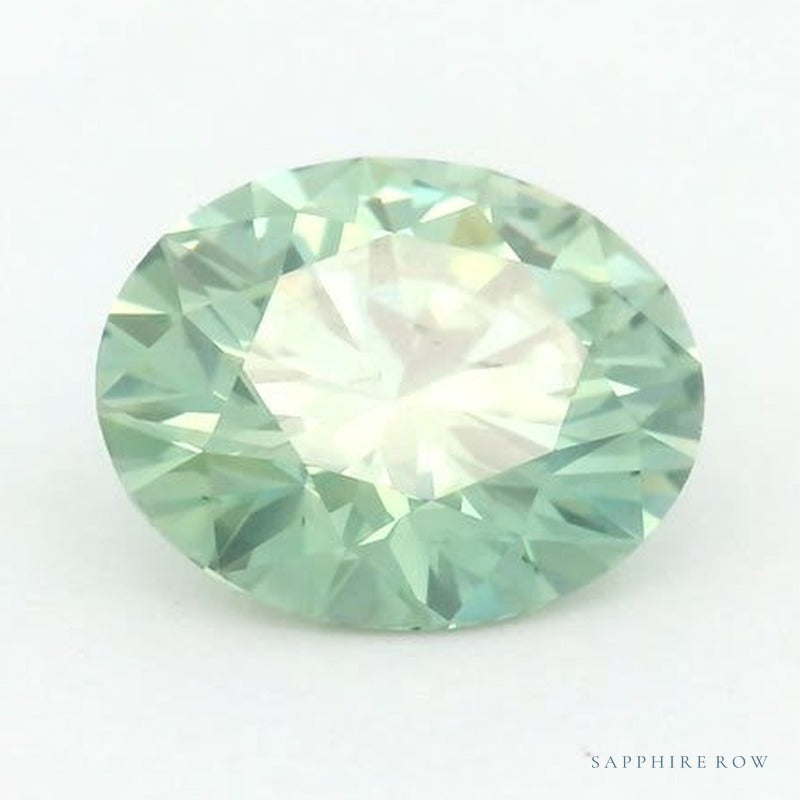 1.49 ct lab-grown fancy vivid green diamond, round cut | Sapphire Row · cut7