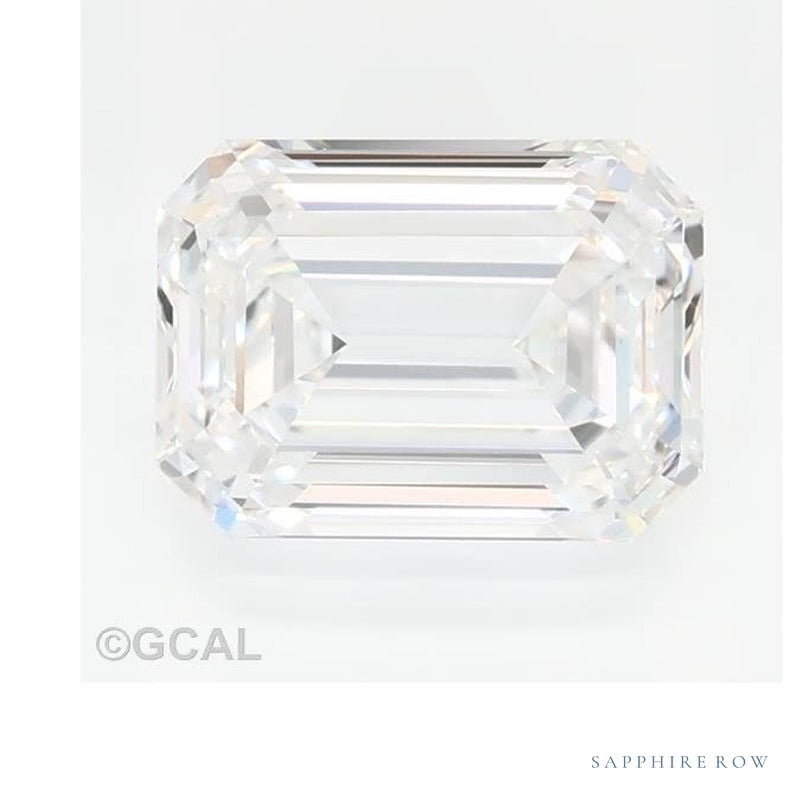 1.45 ct lab-grown diamond, emerald cut | Sapphire Row · cut7