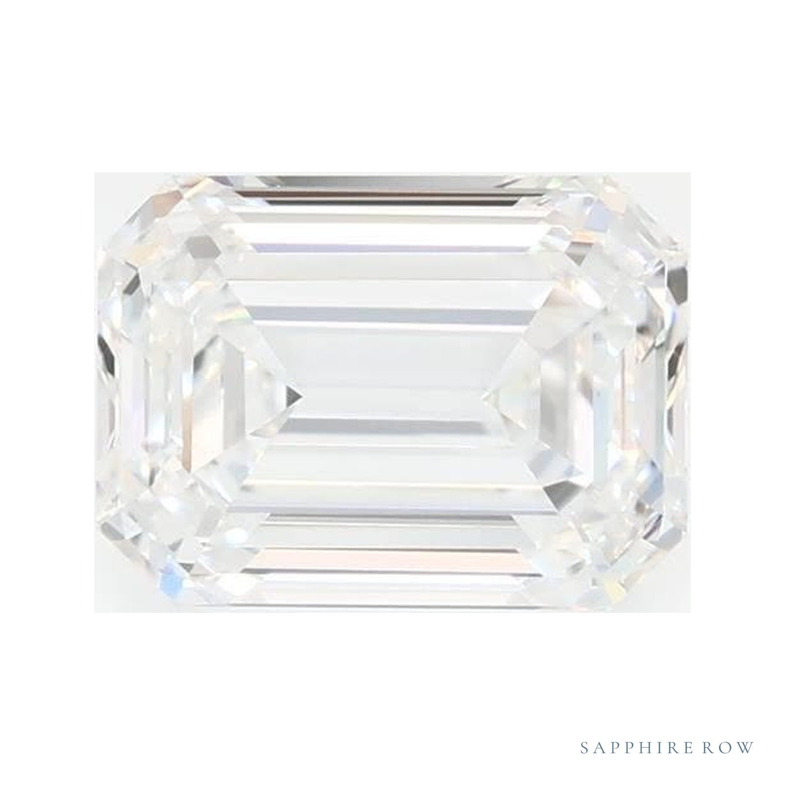 1.45 ct lab-grown diamond, emerald cut | Sapphire Row · cut4